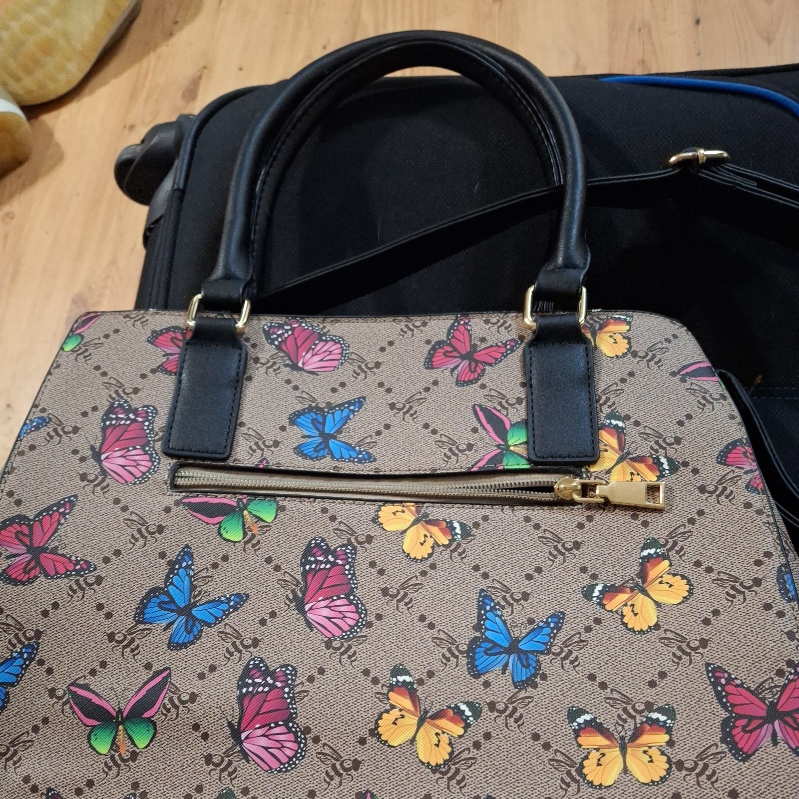 American Bee Butterfly Purse Handbag