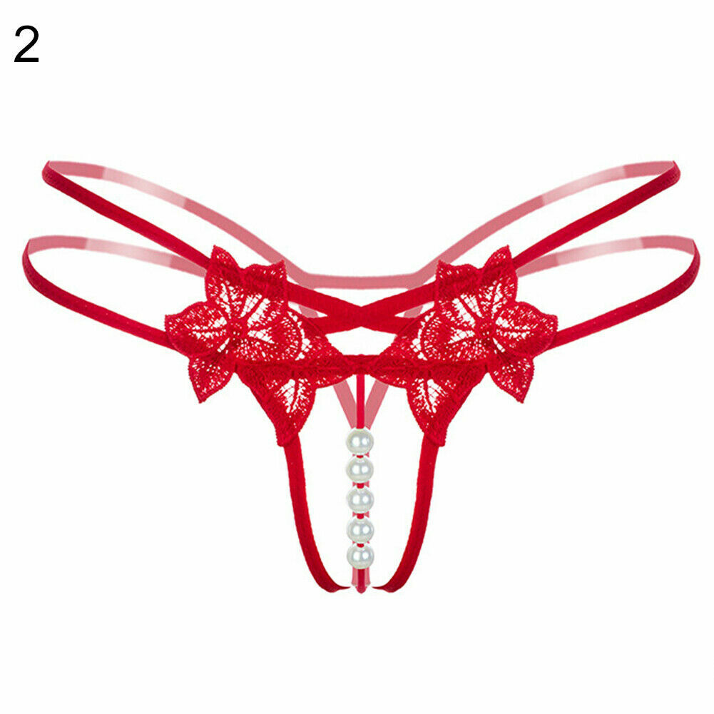 ☆USA☆ Sexy Women Lace Thong G-string Panties Lingerie Underwear Crotchles T-back