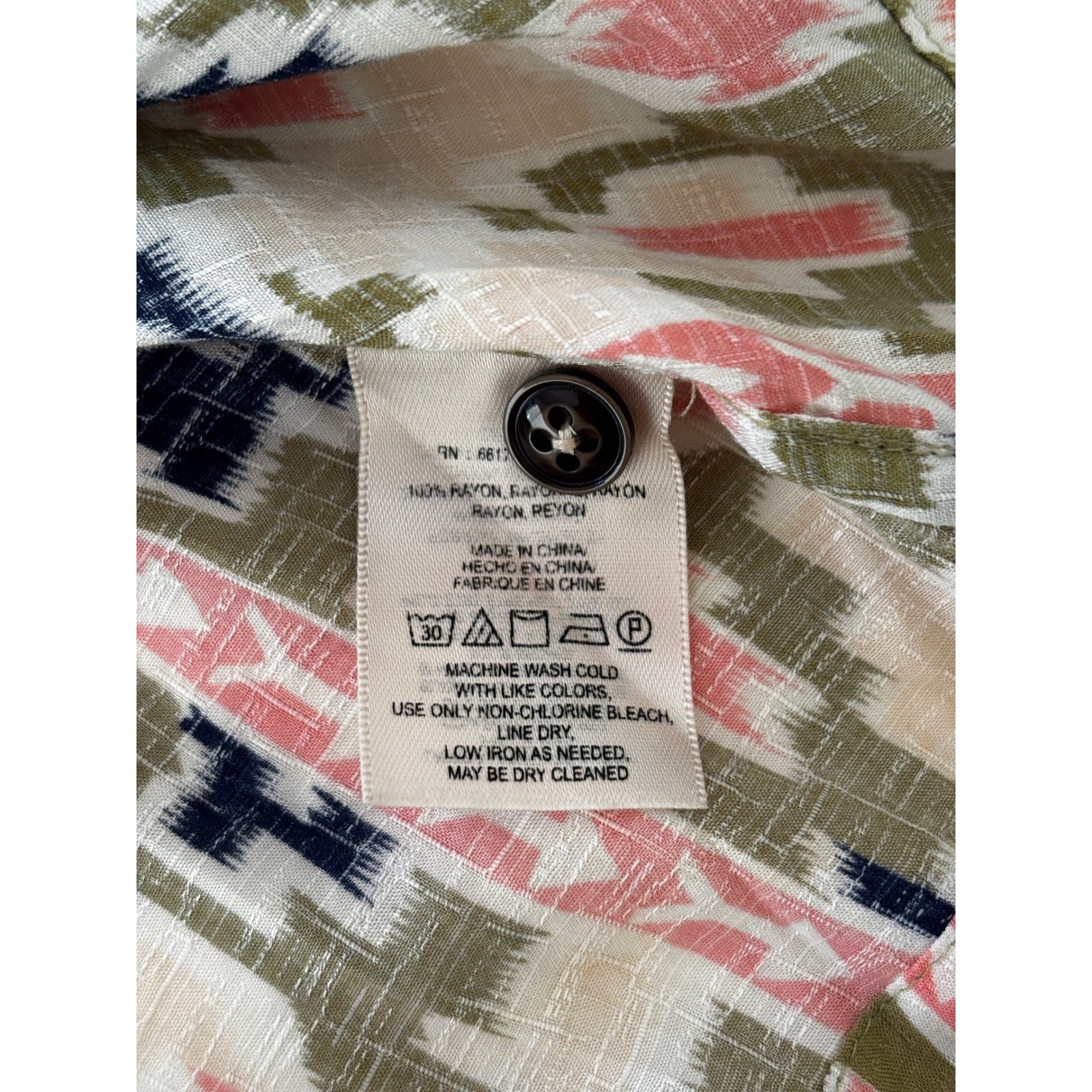 Maeve Anthropologie Ikat Pleated Button Front Sleeveless Rayon Blouse Top — 10