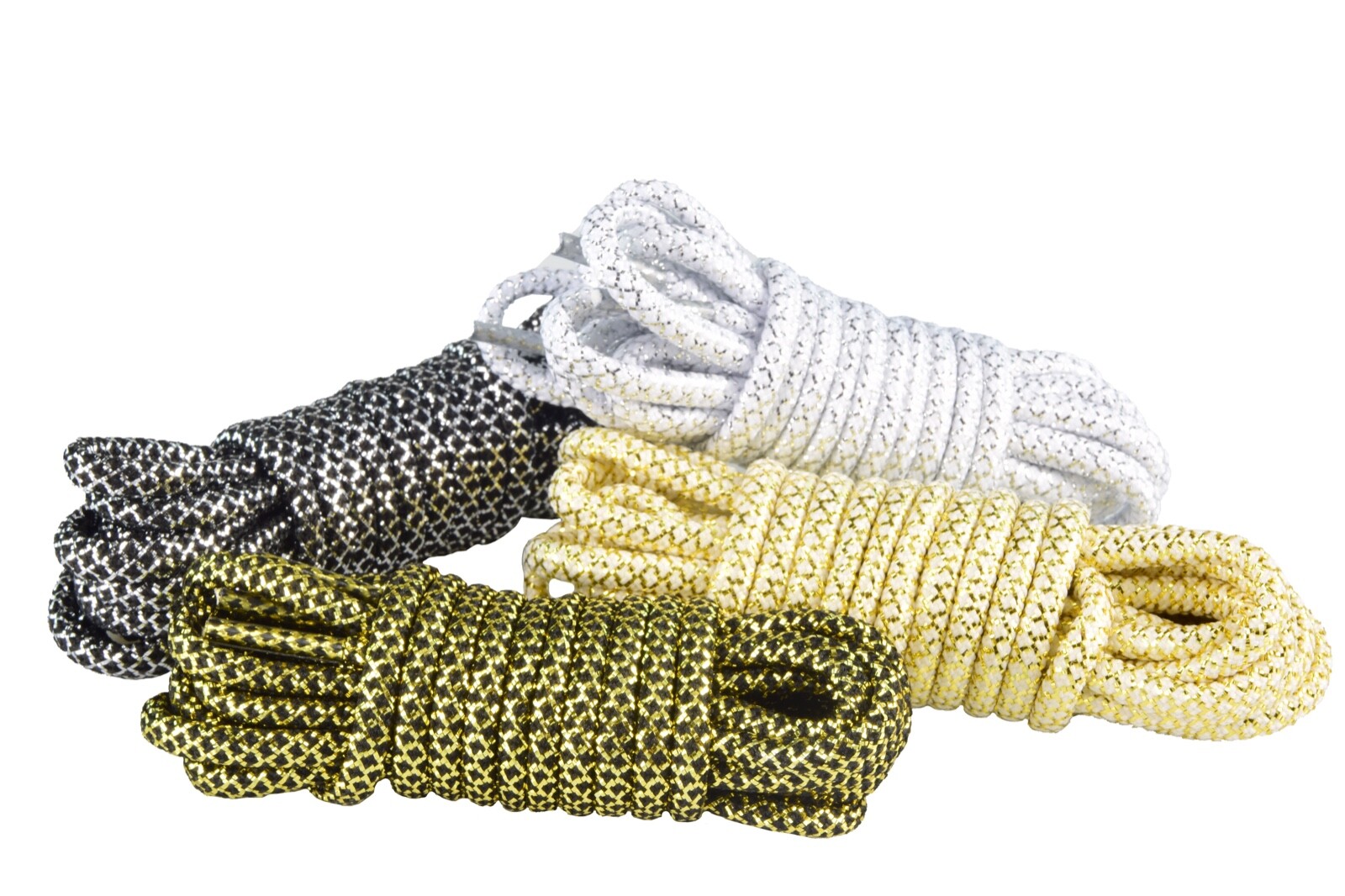 ROPE Metallic Two Tone SHOELACES Laces NIKE ADIDAS ASICS