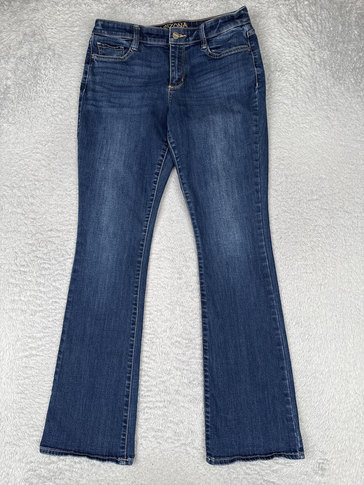 Arizona Jean Co Bootcut Jeans Juniors 11 Blue Med Wash Mid Rise Stretch 30×32