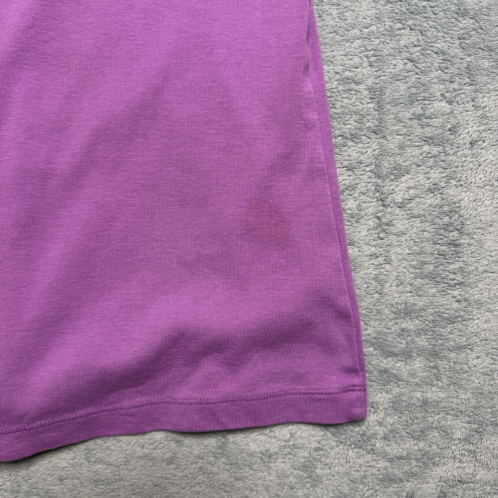 L.L.Bean Women’s Purple Solid Cotton Knit V-Neck Pullover T-Shirt M Reg