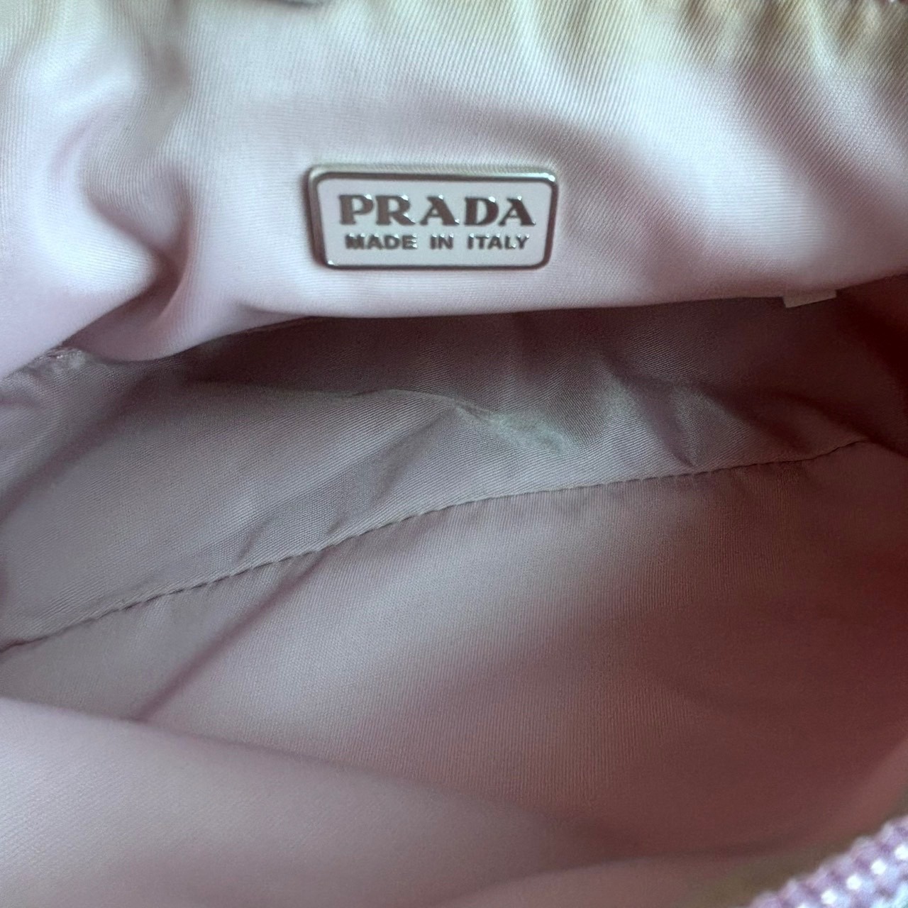 Prada Accessory Pouch Handbag Authentic Pink