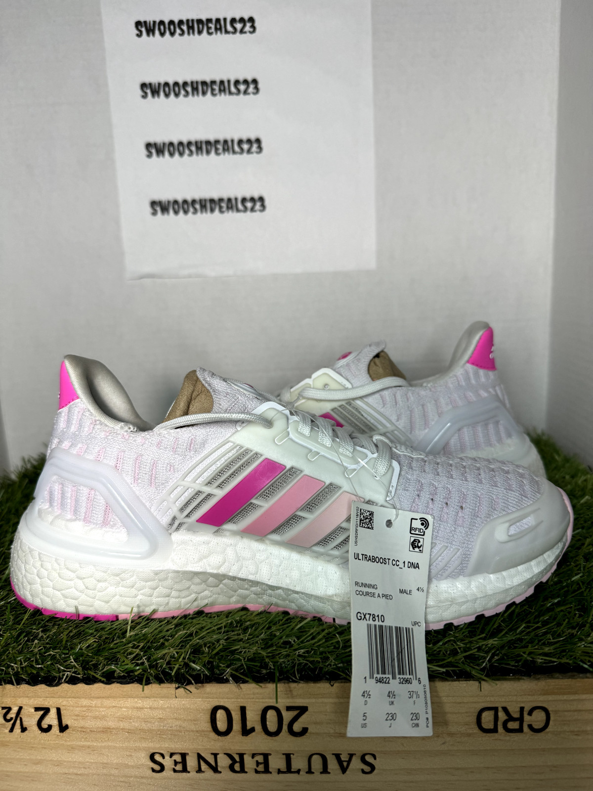 Adidas UltraBOOST CC_1 ClimaCool DNA White Pink GX7810 Men’s 5 / Women’s Size 6