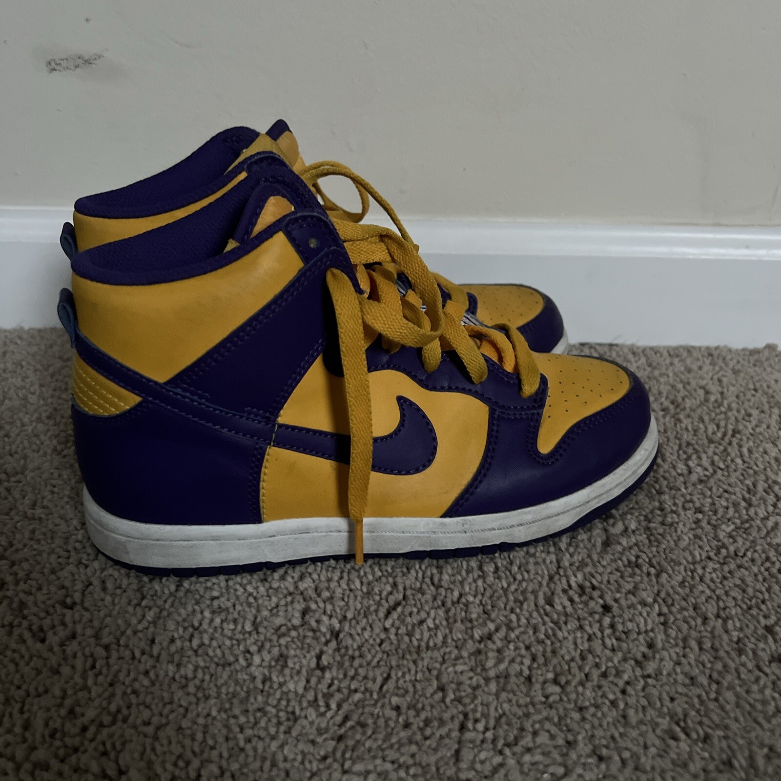 Size Y3 – Nike Dunk High Lakers Colors