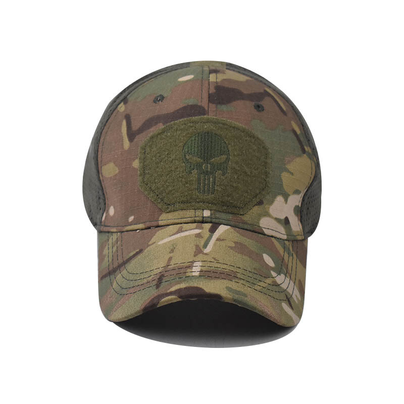 Skull Camouflage Baseball Cap Tactical Army Outdoor Sports Hat Sunshade Hat