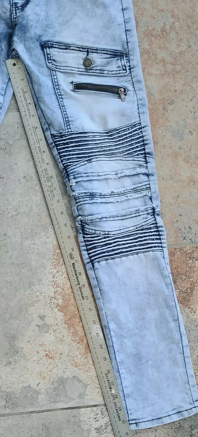 Waimea Skinny Fit Denim Jeans Men Tag Size 32×32 Actual Size 32×31 Distressed