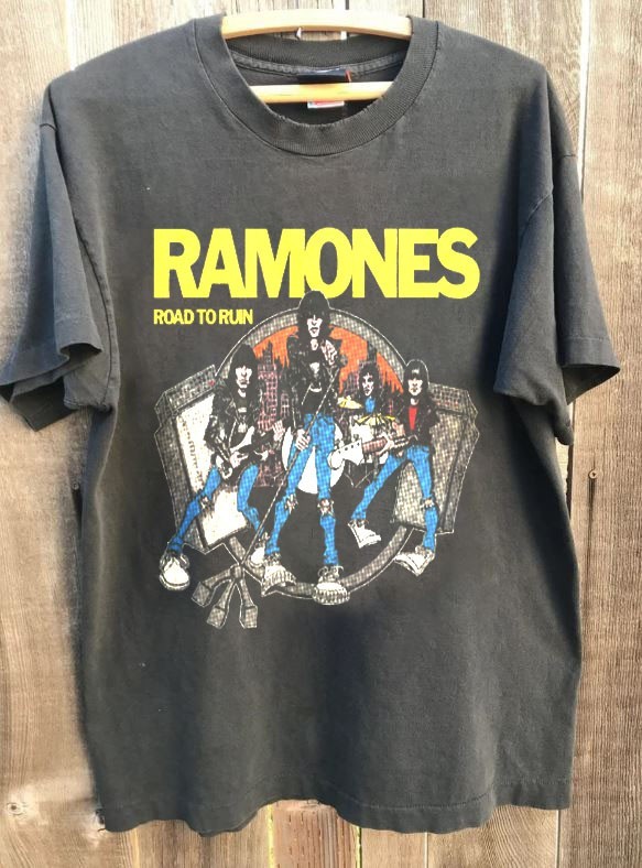 Ramones Band Shirt, Ramones Tour Classic Style Charcoal Unisex T shirt KH18844