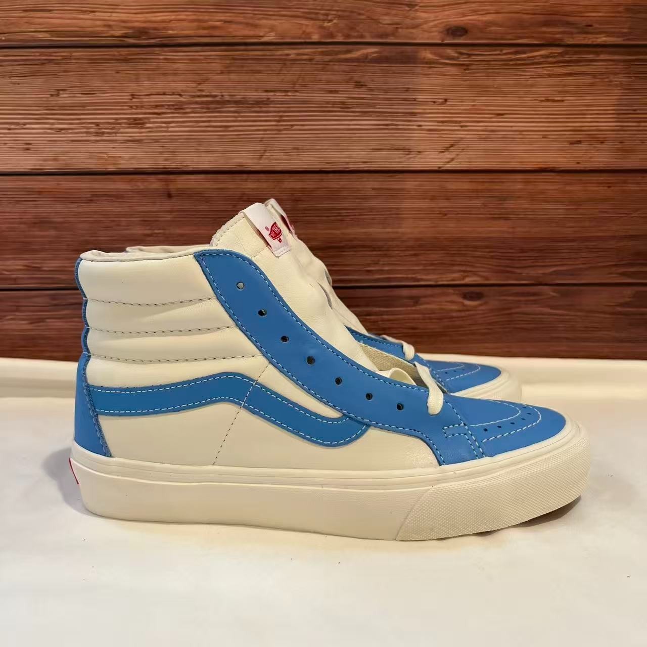 Vans-SK8-HI Reissue VLT LX ‘Bonnie Blue Marshmallow’ Shoes VN0A4BVHXG0