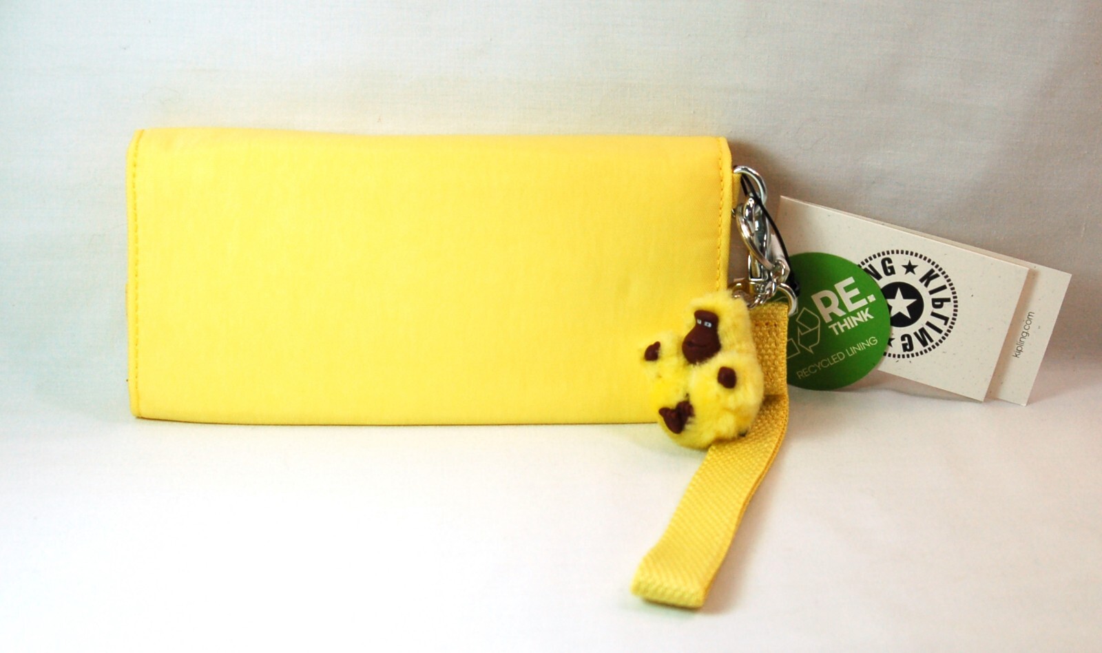 NWT Kipling RUBI LARGE WRISTLET WALLET “Buttery Sun” + ADDIE Bag Charm STK#A