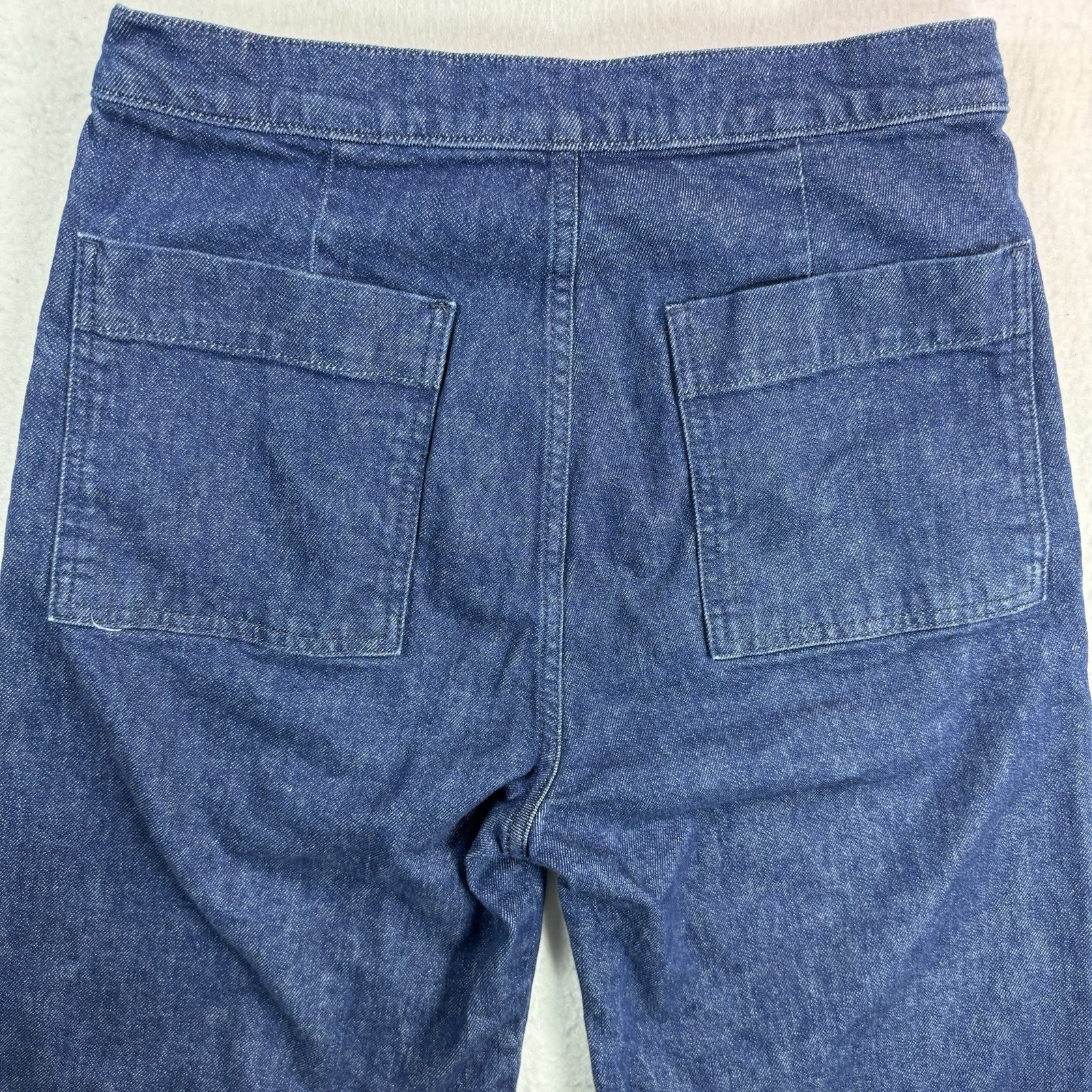 Joe’s Jeans Women’s 30 Wide Leg Denim Pants Dark Wash Cropped Trouser