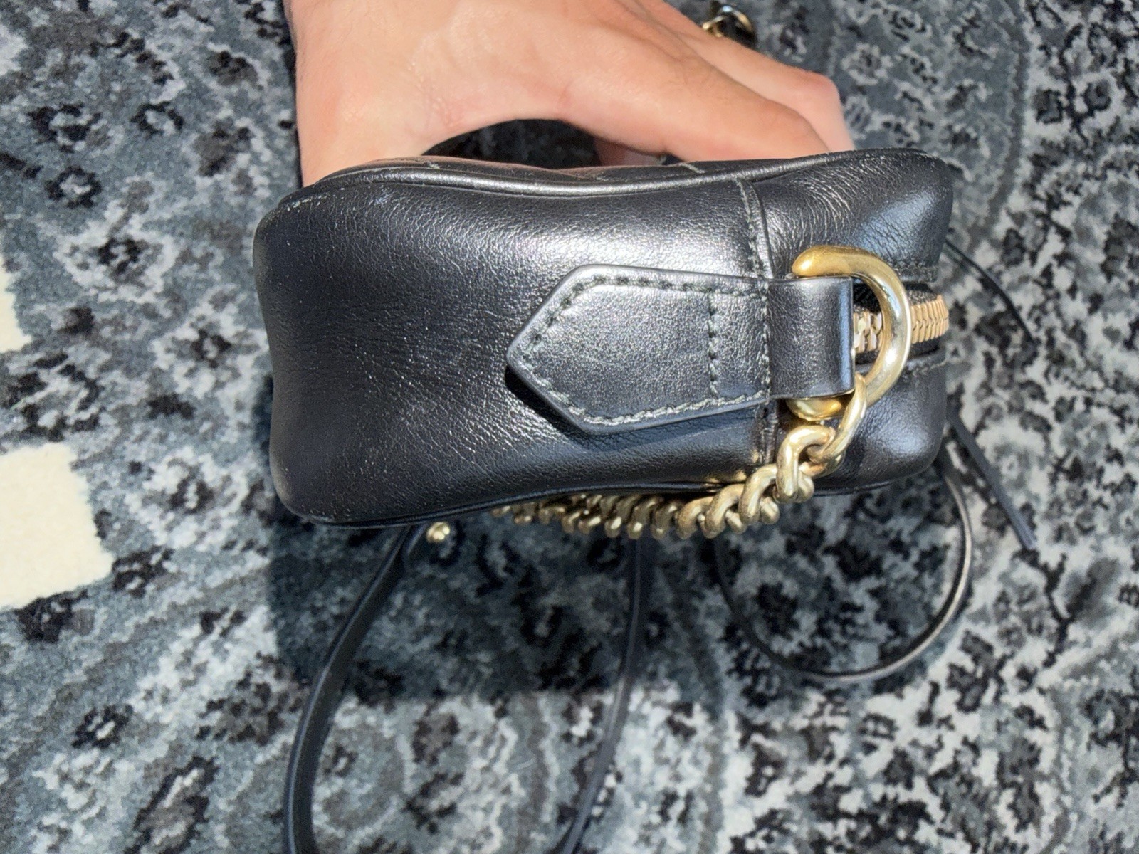 Gucci GG Marmont Small Black Camera Crossbody Bag CLEAN AUTHENTIC