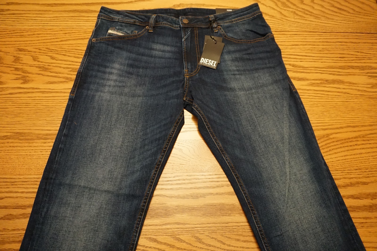 NWT MEN’S DIESEL JEANS Multiple Sizes Thommer Slim – RB062 Blue Denim