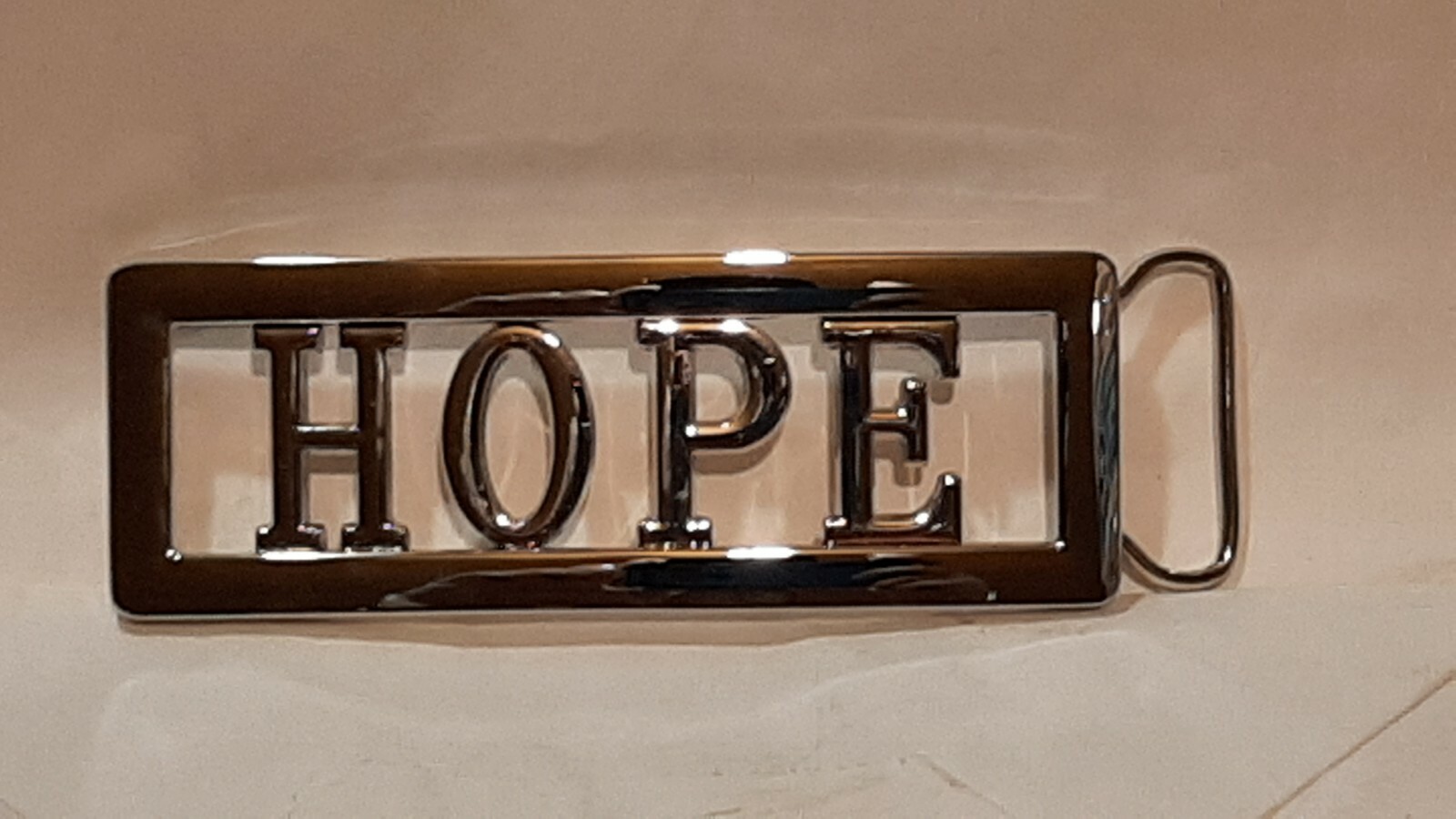 HOPE Custom Personalized Name Belt Buckle -Put your name or word on Buckle