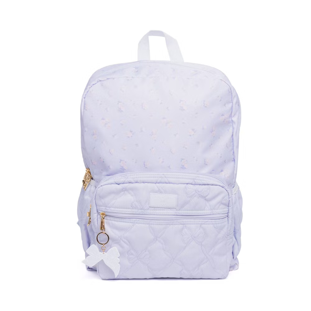 LoveShackFancy – Yoobi Everblooming Rosettes Ditsy Backpack Breezy Blue
