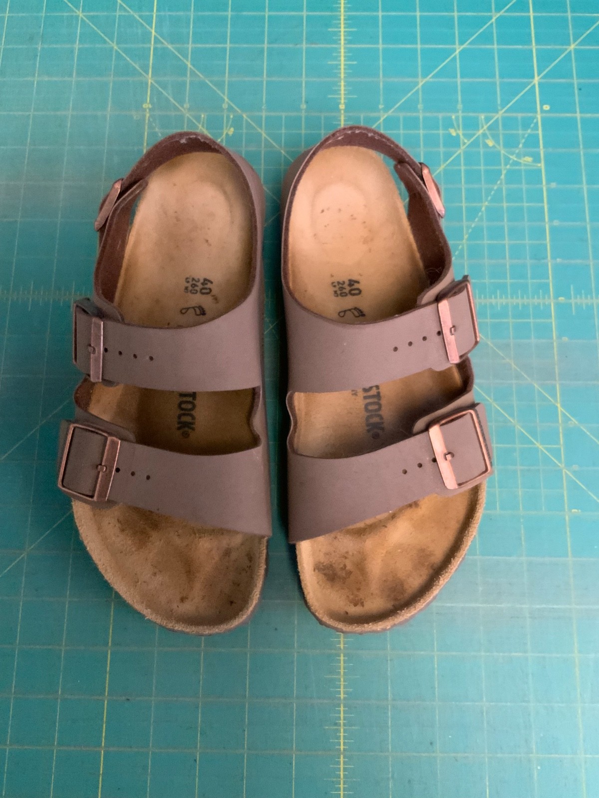 BIRKENSTOCK Unisex Sandals 40 Brown Suede Back-Strap Reg L9 M7