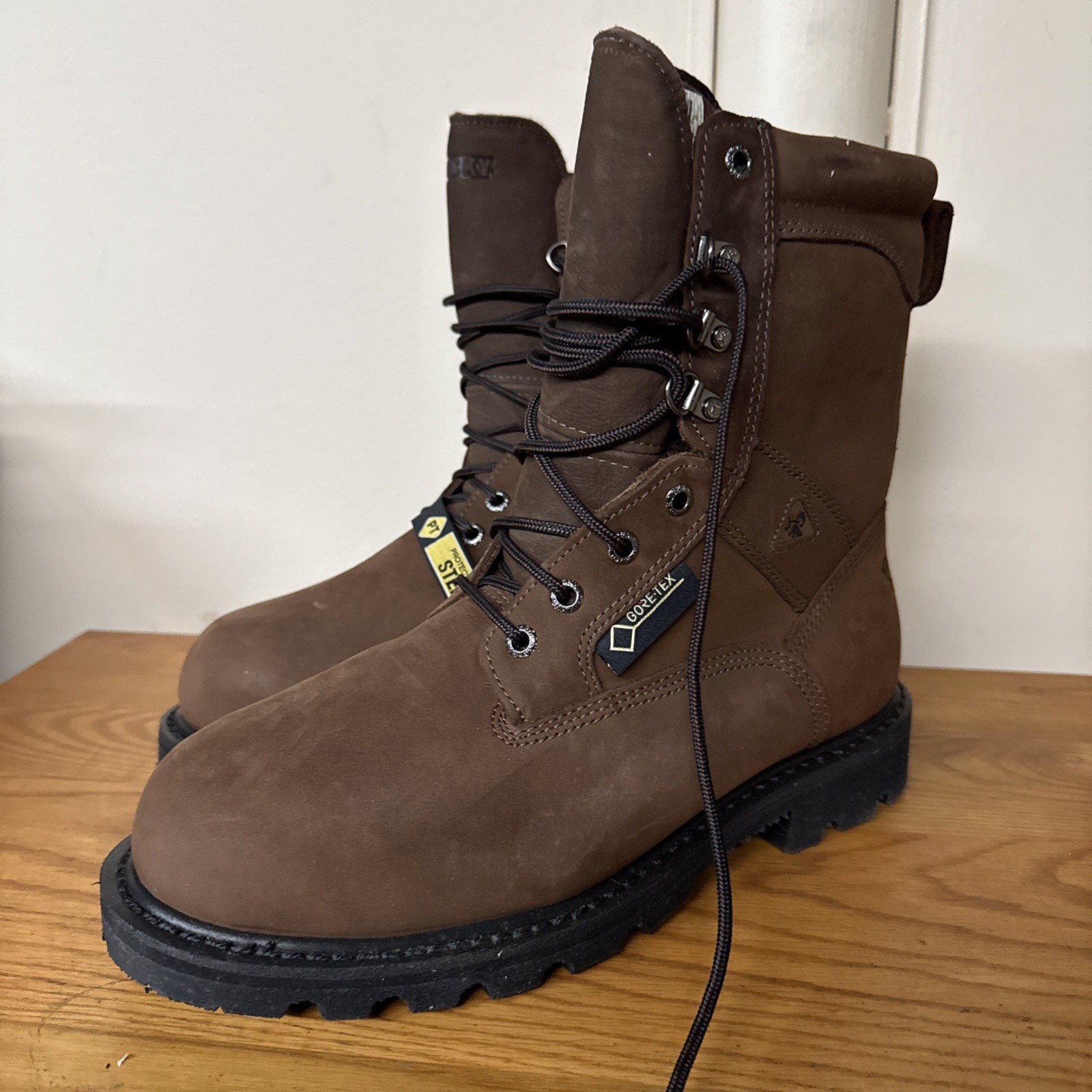 ROCKY Ranger Men’s 8 Wide Steel Toe GORE-TEX Waterproof Insulated Work Boots 622