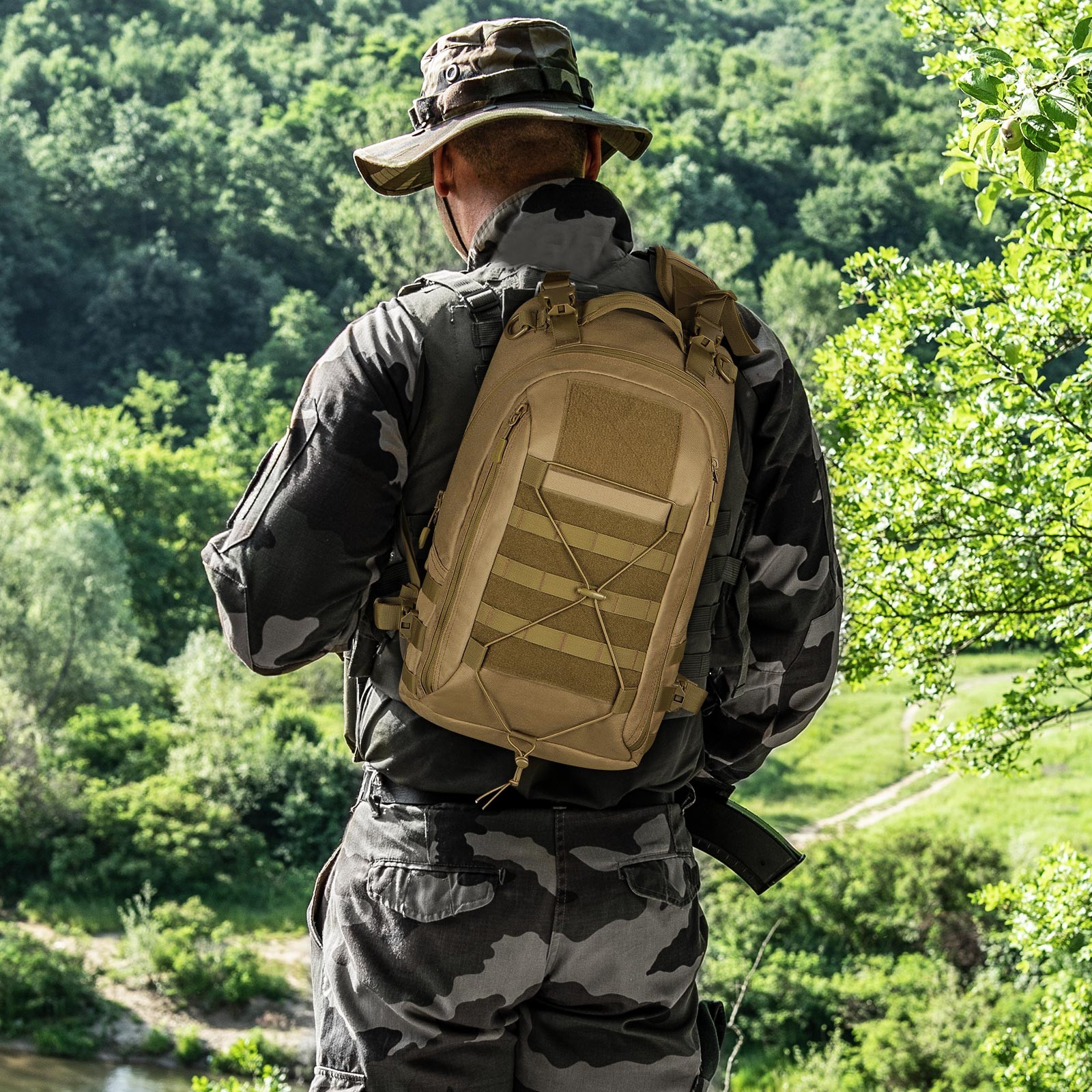 25L Tactical Backpack Military Rucksack Men Women Daypack Molle Army Work Bag