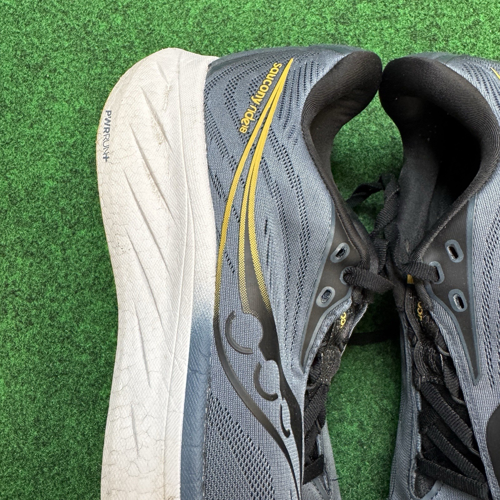 Saucony Ride 18 Mens Size 10.5 Medium D Dusk Pollen Running Trainer Sneakers
