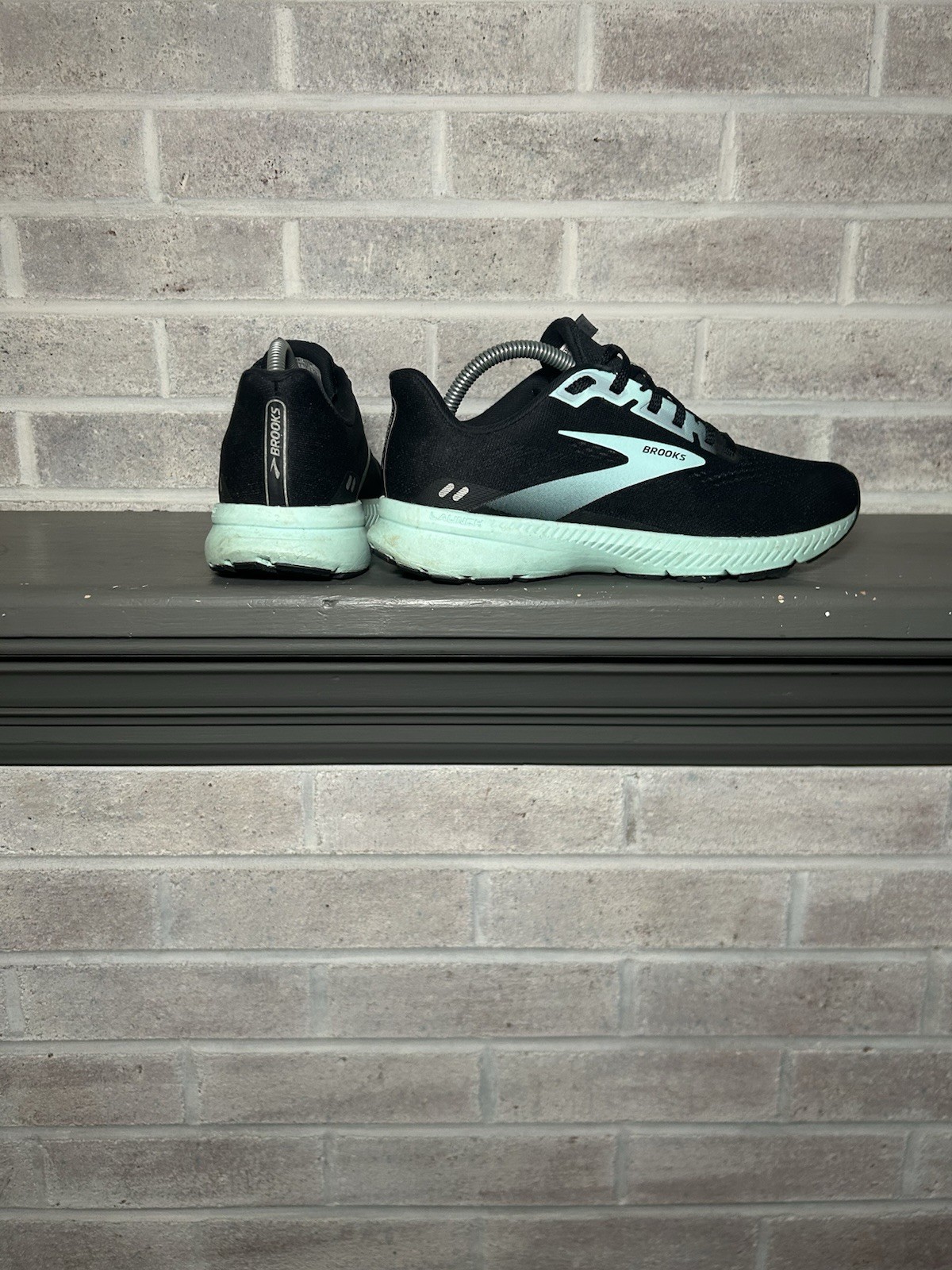Brooks Launch GTS 8 Black Teal Running Shoes 1203451B096 Women 9 Medium (B)