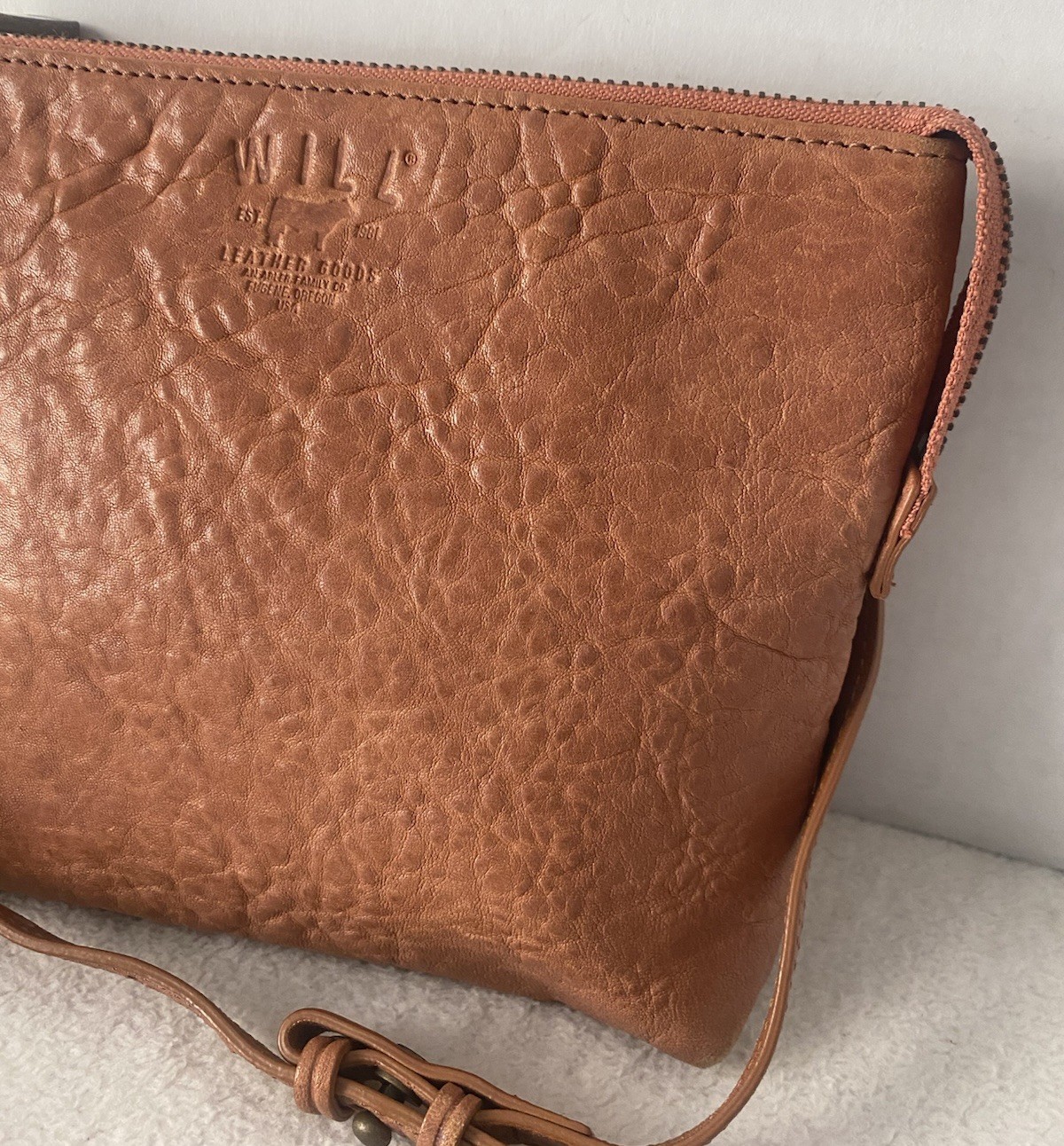 Will Leather Goods Crossbody Shoulder Bag Tan Small USA
