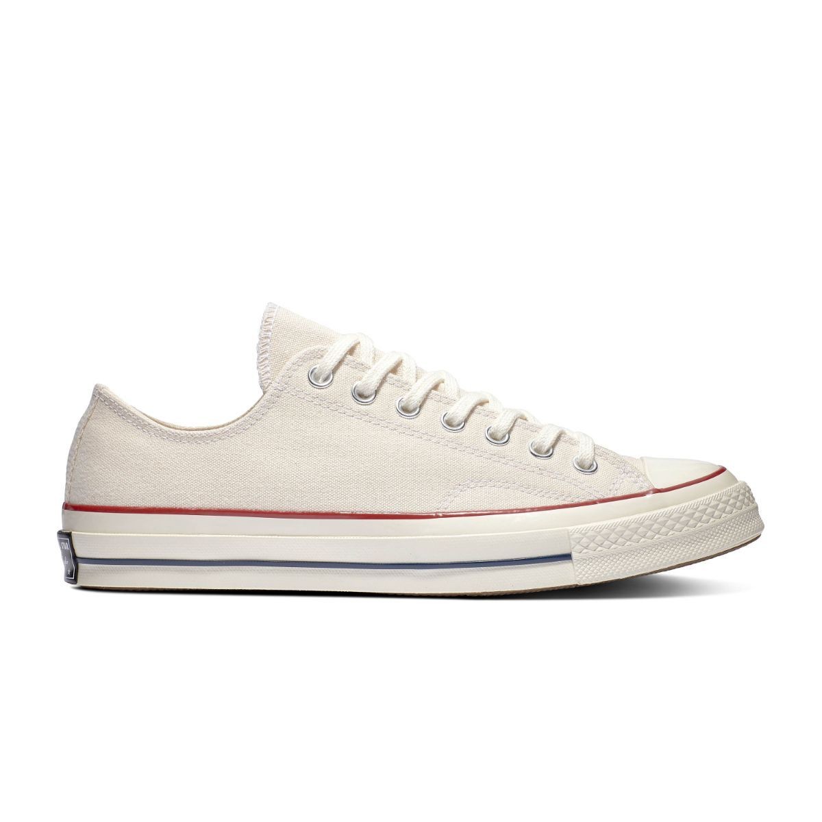 UNISEX ADULT CONVERSE LOW TOP CHUCK 70 OX_PARCHMENT/GARNET 162062C-247-SIZE 8