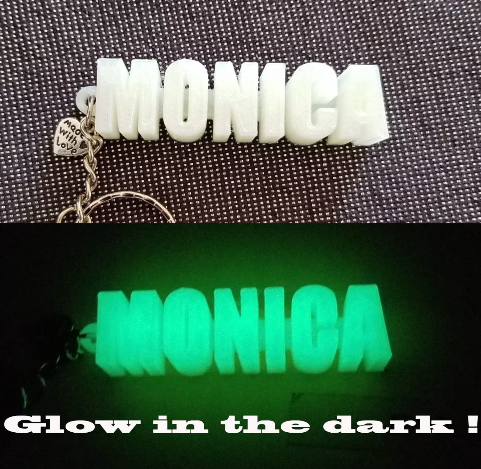 Personalized name Keychain, Custom Name Gift, stocking stuffer, Backpack, Tag