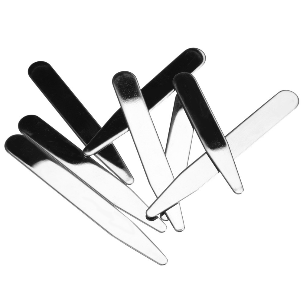 8 Pcs Metal Collar Stays Set with Random Colors in 4 Sizes 2.2 to 3 Inch
