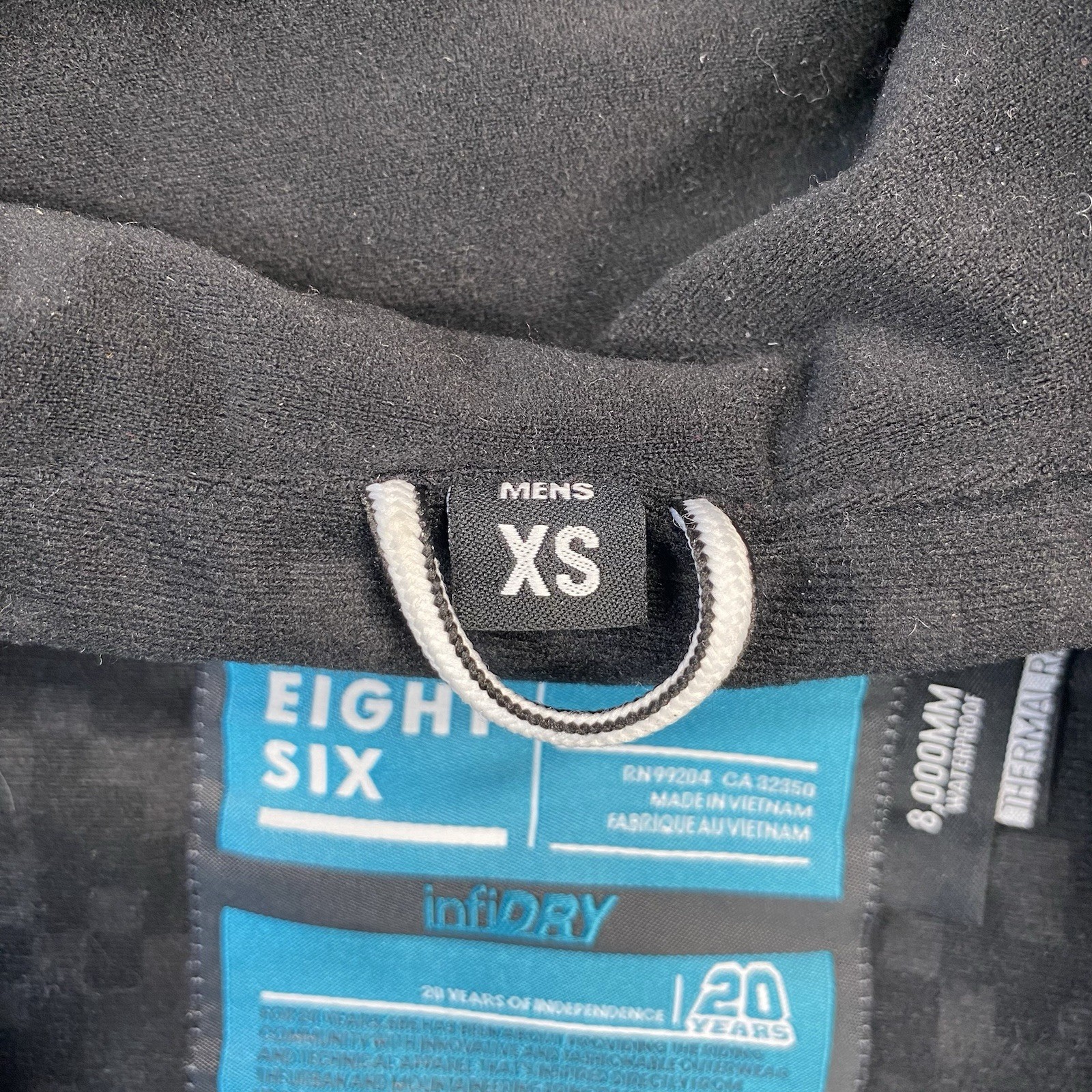 686 Men’s Limited Edition Hooded Full Zip Snow Jacket Graphic Print XS Blue