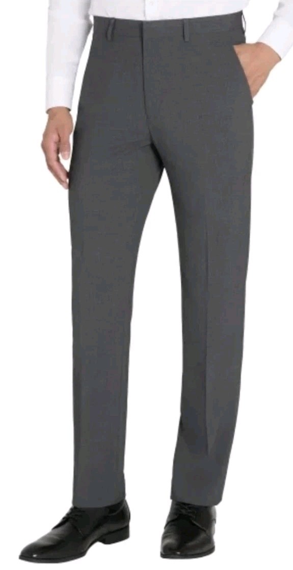 CALVIN KLEIN SLIM FIT FLAT FRONT MEN’S DRESS PANTS