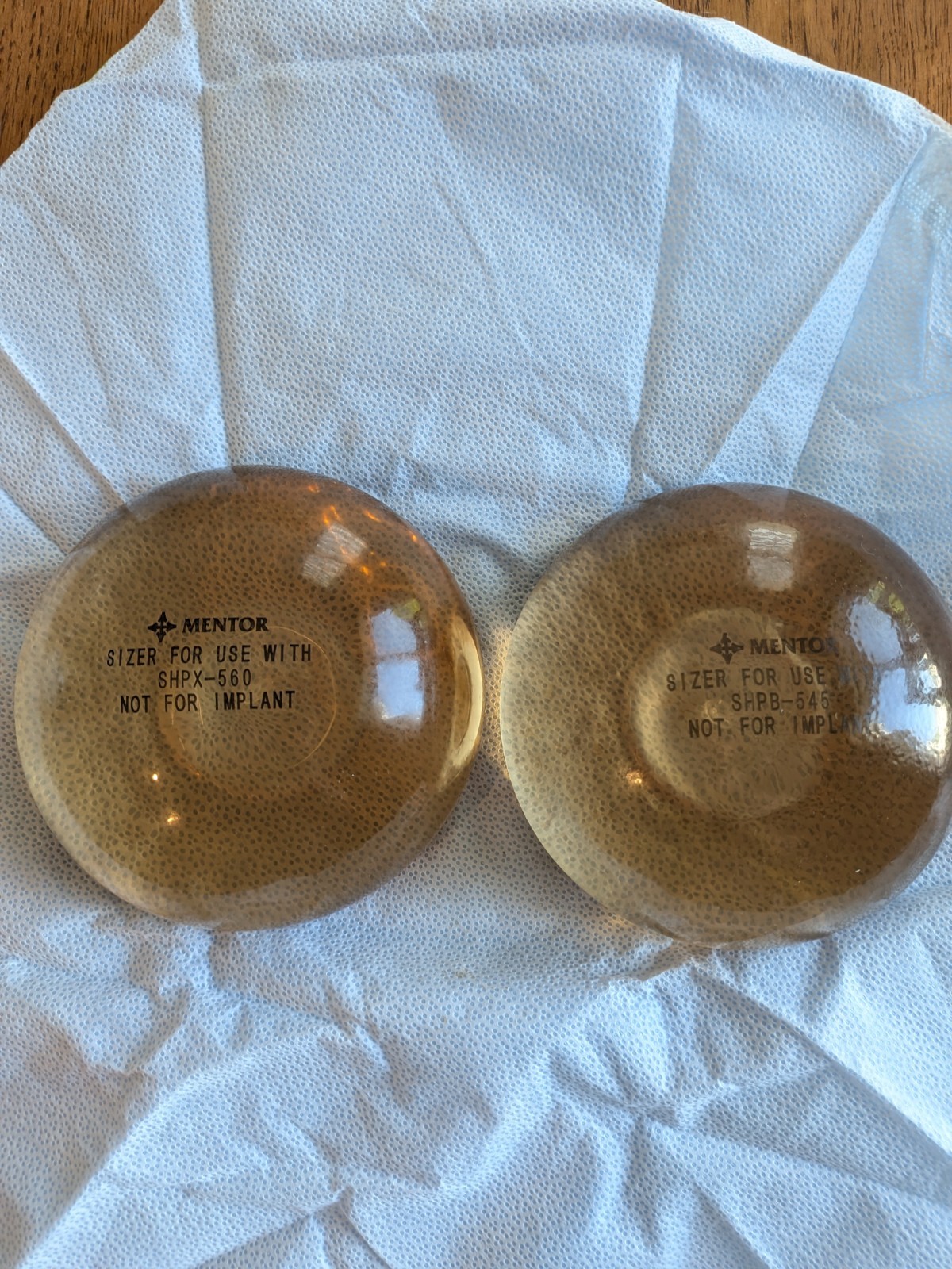Mentor • 560 & 545cc Sizer / Bra Insert • Silicone / Gel • NOT FOR IMPLANT