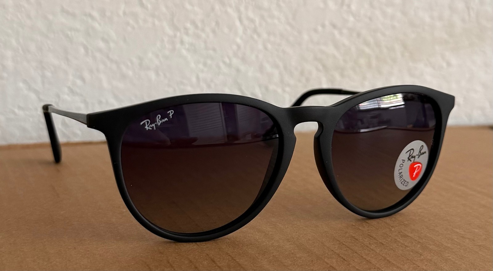 Ray-Ban RB4171 Erika Matte Black Grey 54mm Polarized Gradient Women’s Sunglasses