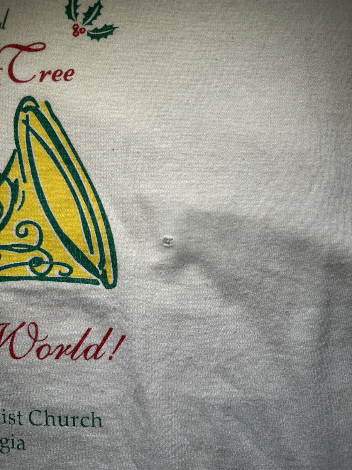 Vintage 1997 Living Christmas Tree Church T Shirt XL Kingsland GA USA 13