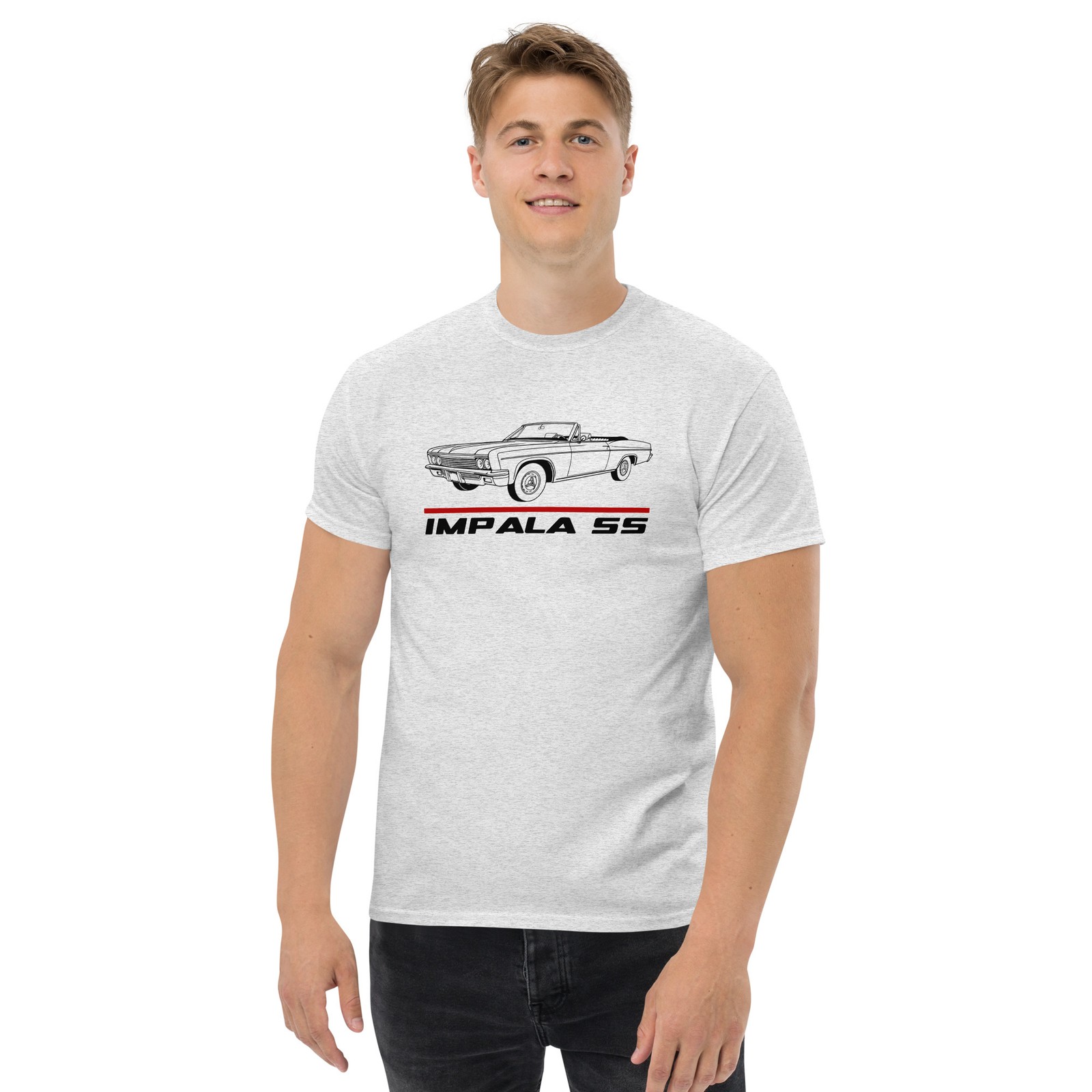For Chevrolet Impala SS Convertible 1966 3QTR Fans T-Shirt Birthday Gift