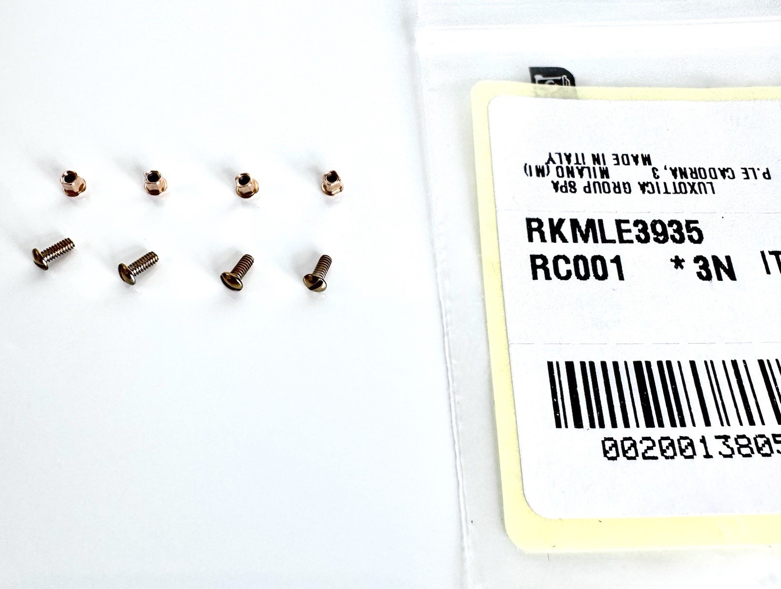 Ray Ban RB3583N Blaze General Golden Replacement Lenses Screws Kit Genuine New