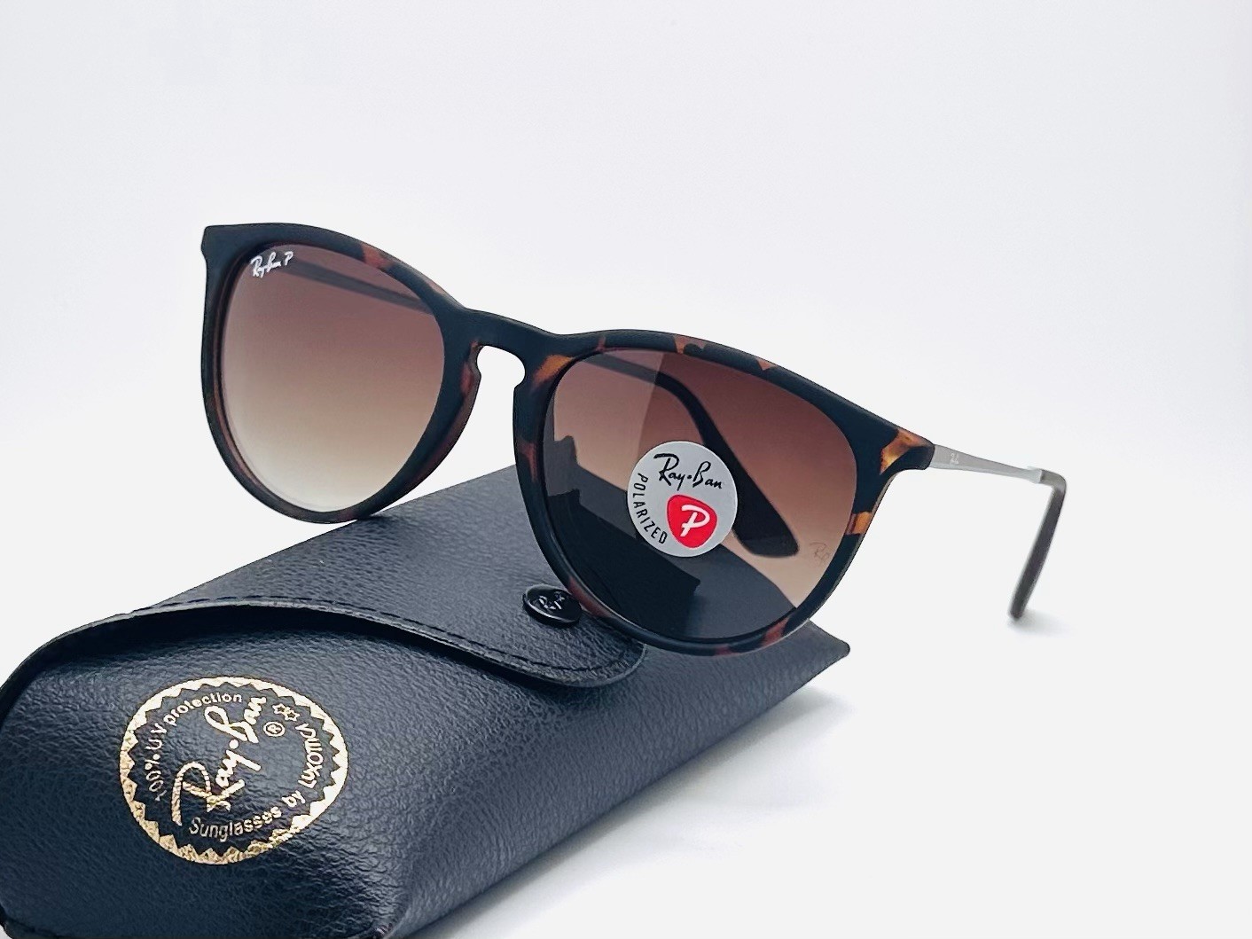 Ray Ban RB4171 Erika 54mm Unisex Polarized Sunglasses – Brown Gradient Lens