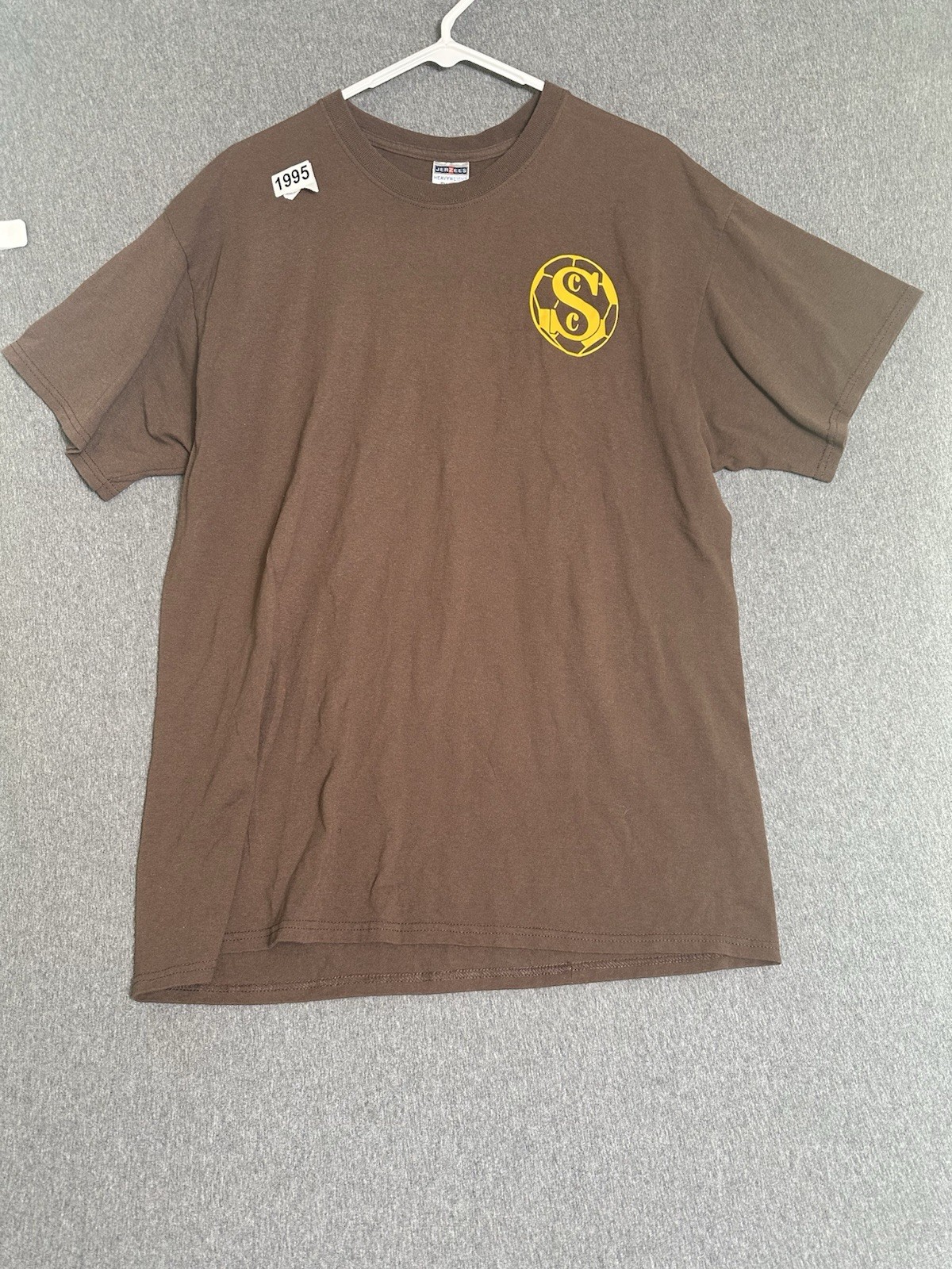 Central Soccer Club Brown Men’s Vintage T-Shirt XLarge