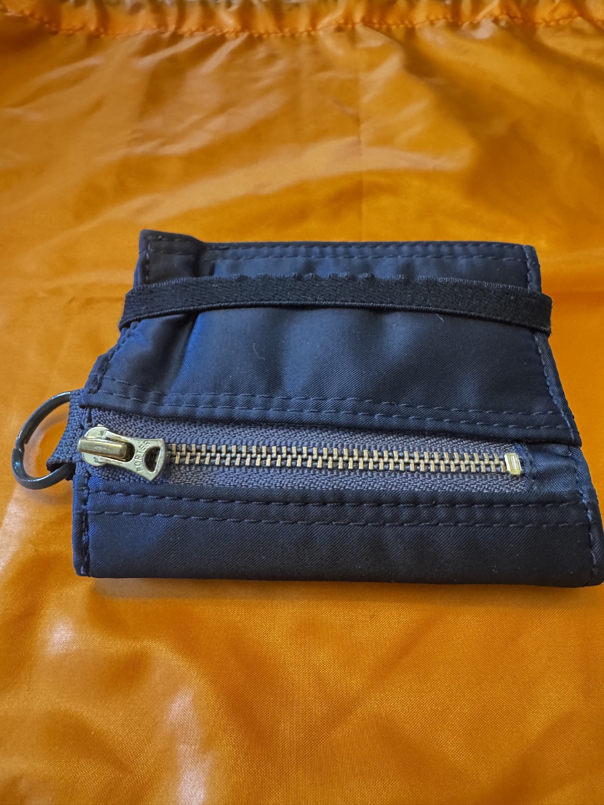 Yoshida & Co Porter Tanker Tri-Fold Wallet & Key Case Set in Iron Blue