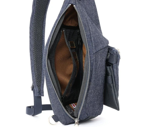 FULLCOUNT × master-piece Denim Sling Bag (Color: Indigo) 310082-FC