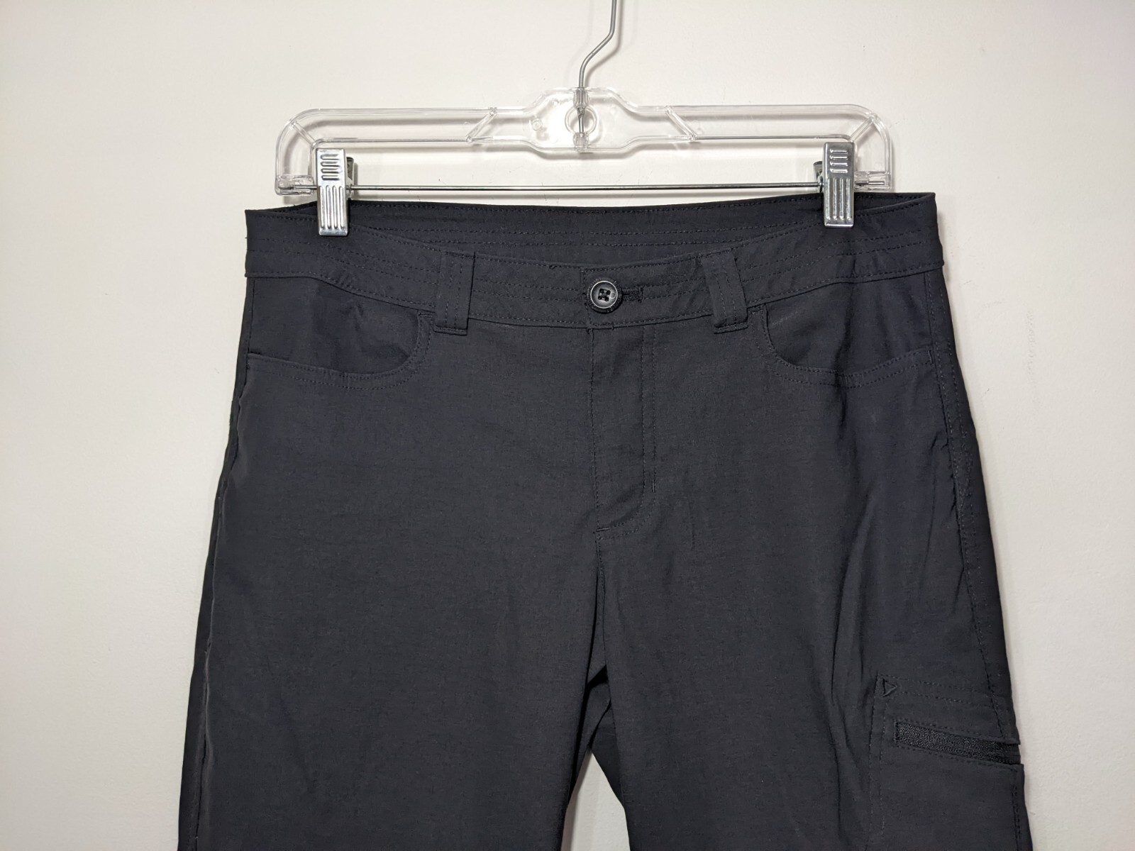 Eddie Bauer Womens Rainier Capri Hiking Nylon Spandex Travel Pants Stretch sz 8