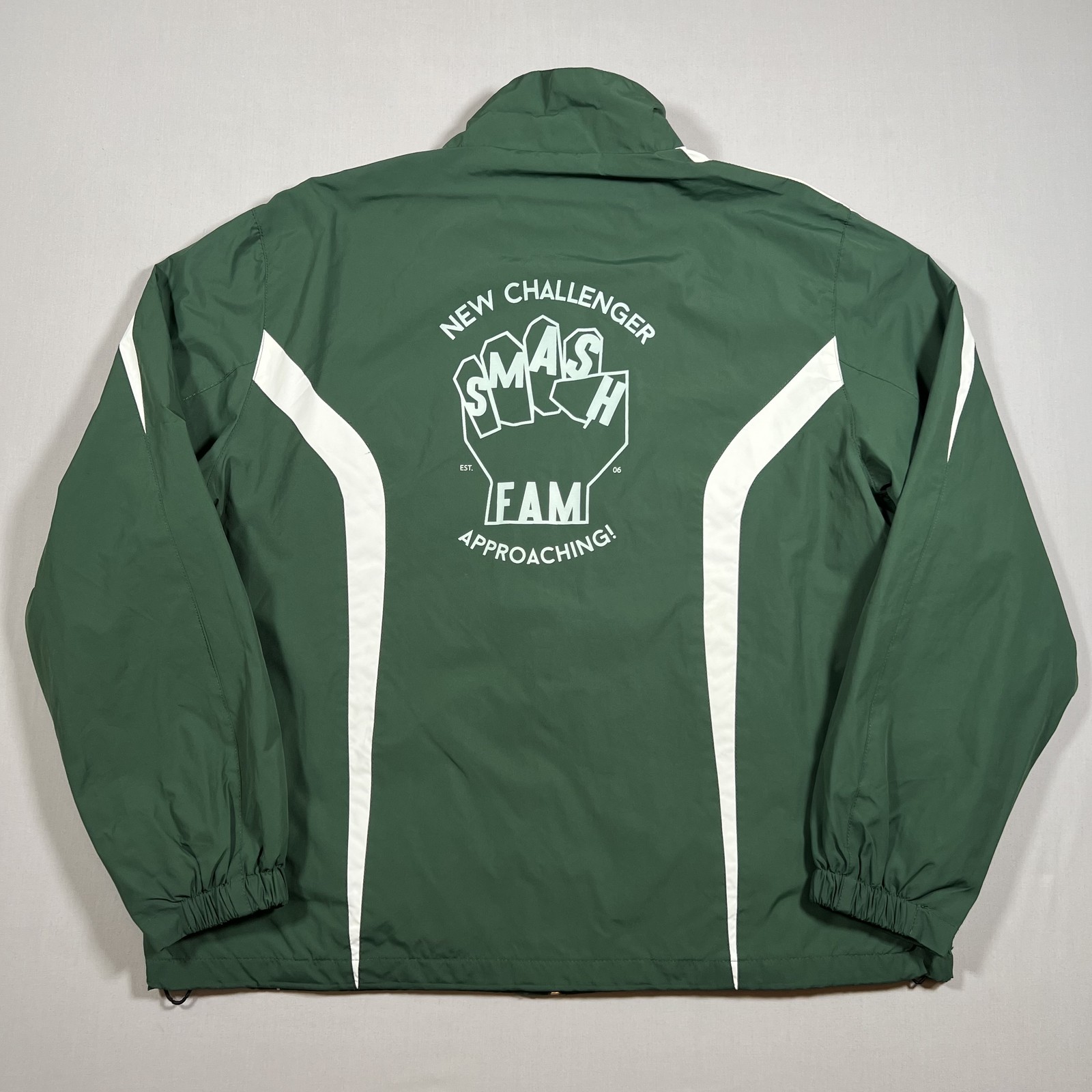 Super Smash Bros Nintendo Windbreaker Tournament Jacket Men’s L Green White