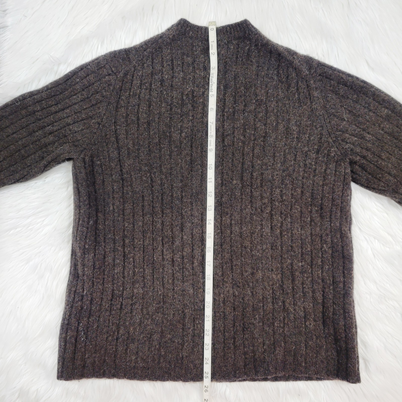 Vintage GAP Men’s Lambswool Sweater Medium M Brown Pullover
