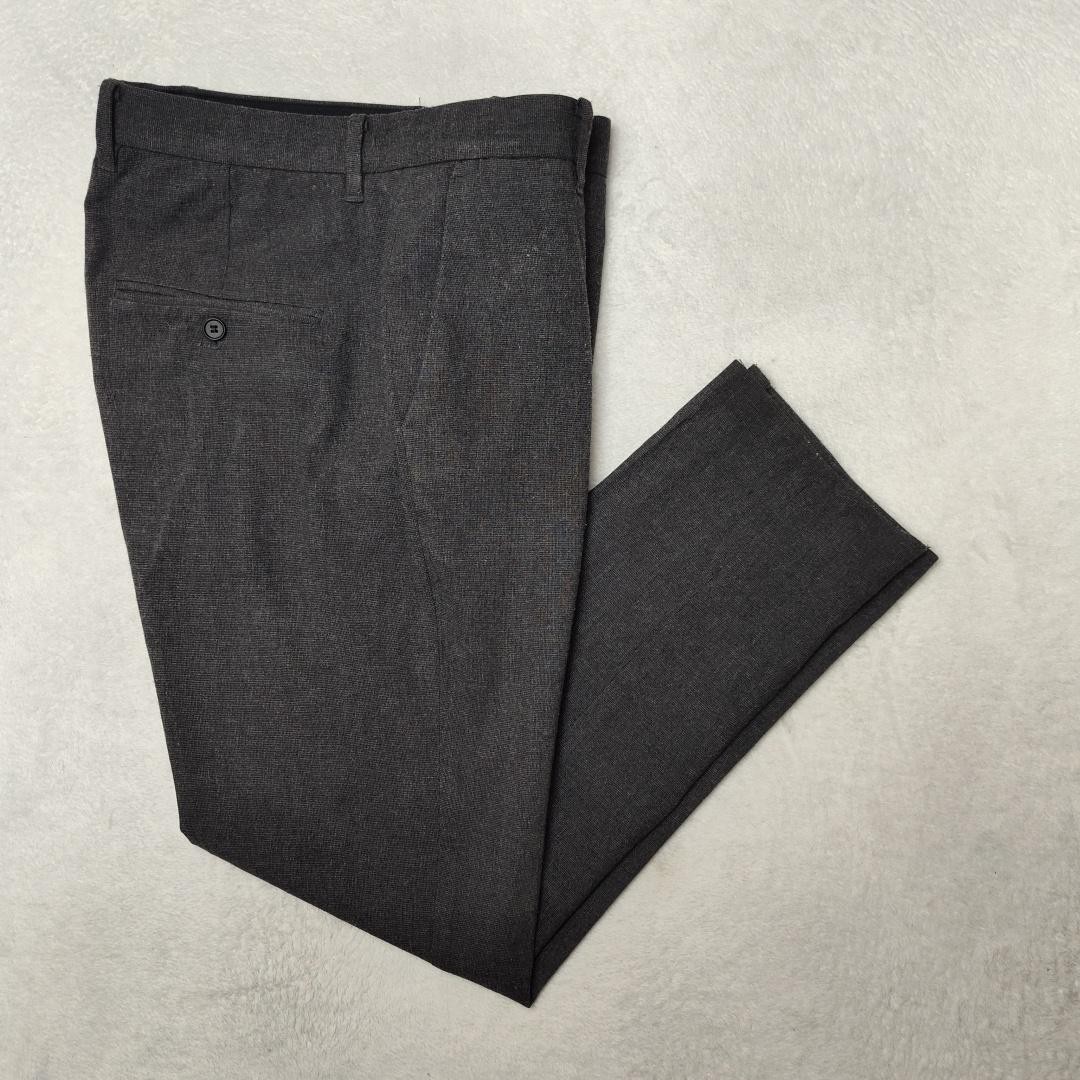 AllSaints Pants Mens 32×29 Gray Tweed Slim Lined Dress Button Fly Formal Slacks