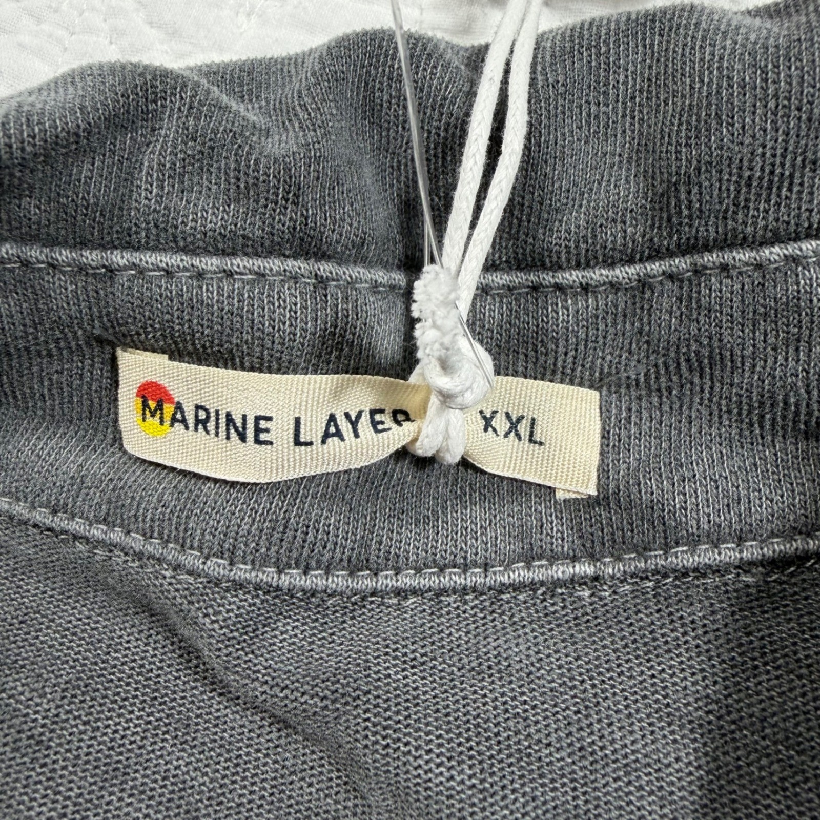 Marine Layer Mens Forged Iron Gray LS Vintage Heavy Slub Polo Shirt XXL New