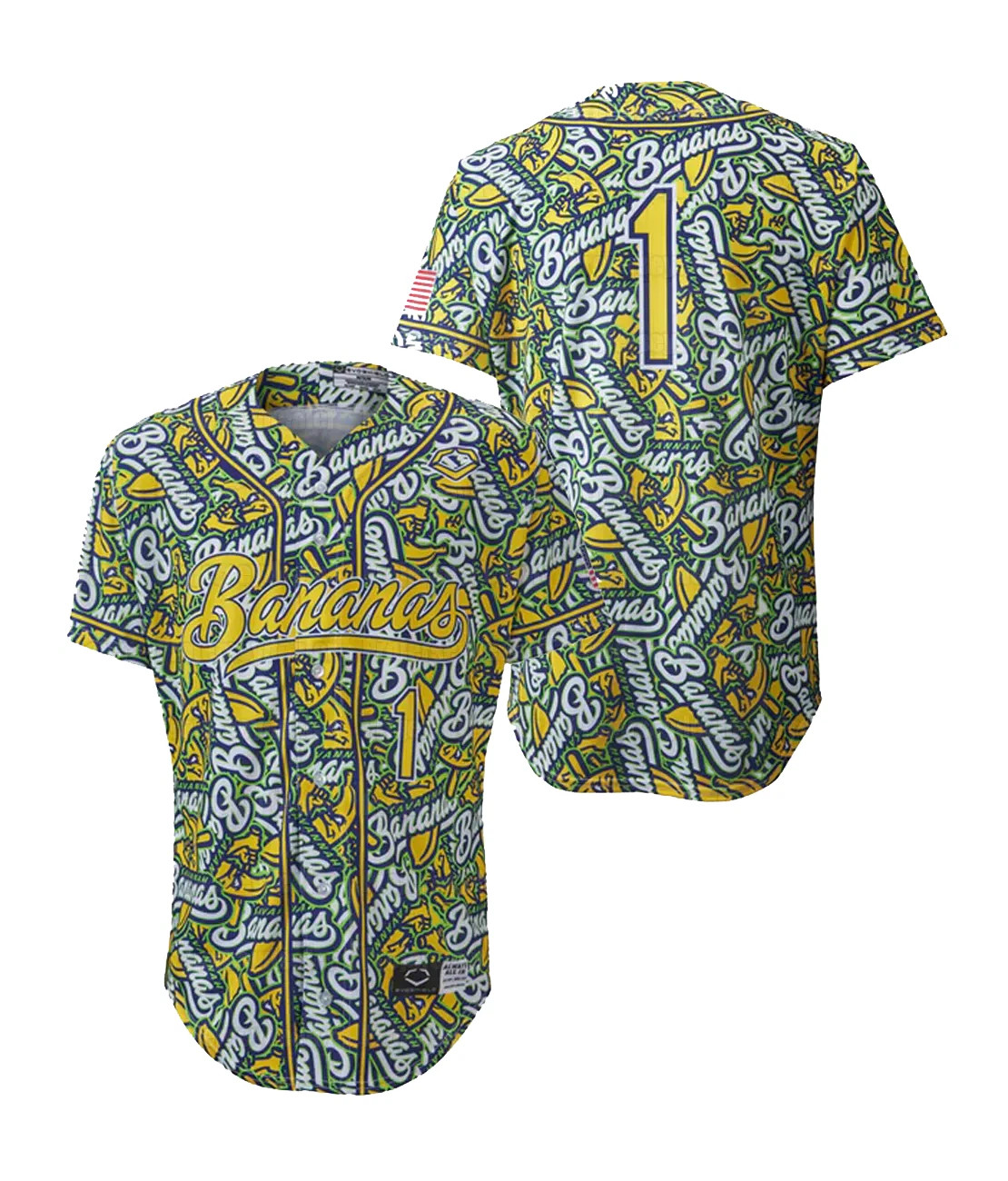 Savannah Bananas Jersey Baseball Jersey Team AOP Gift For Fan S-5xl TMB5219