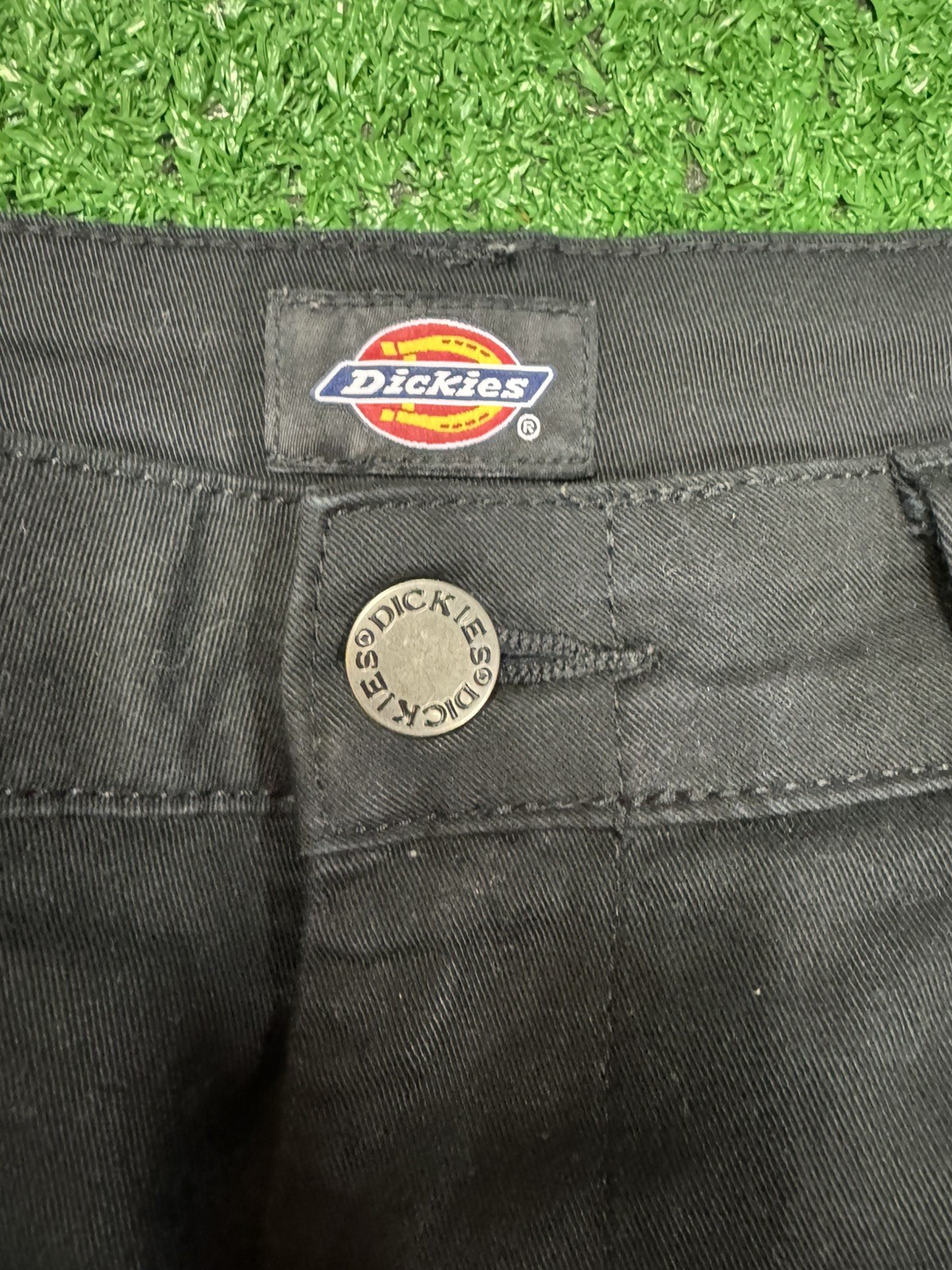 Dickies Cargo Pants Mens 26 R Black Relaxed Fit Canvas Workwear Utility Pockets
