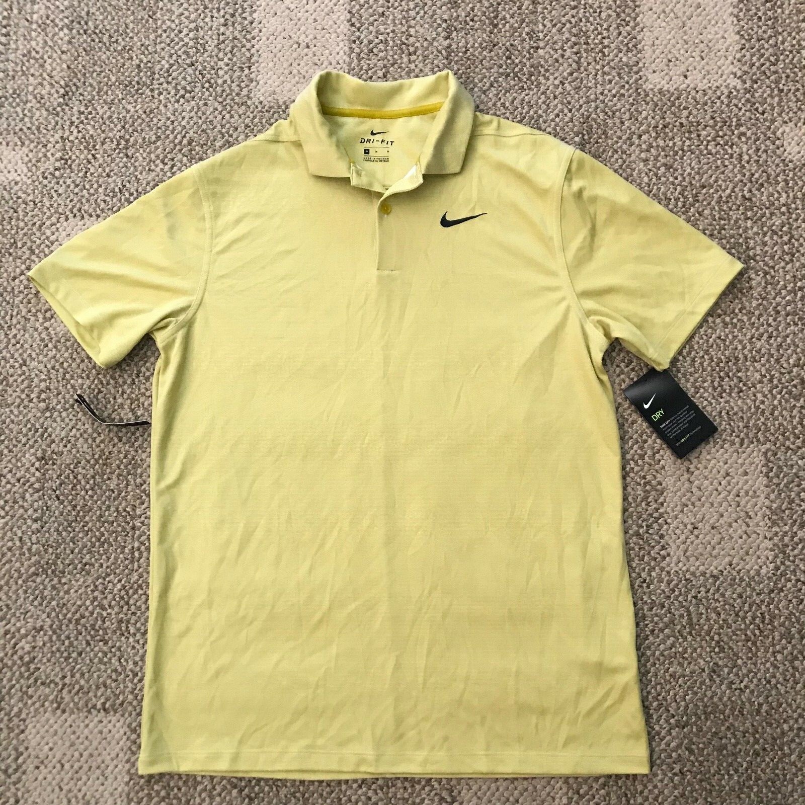 Nike Dry Short Sleeve Polo Golf Shirt Saffron Quartz AO8601-393 Men’s Medium
