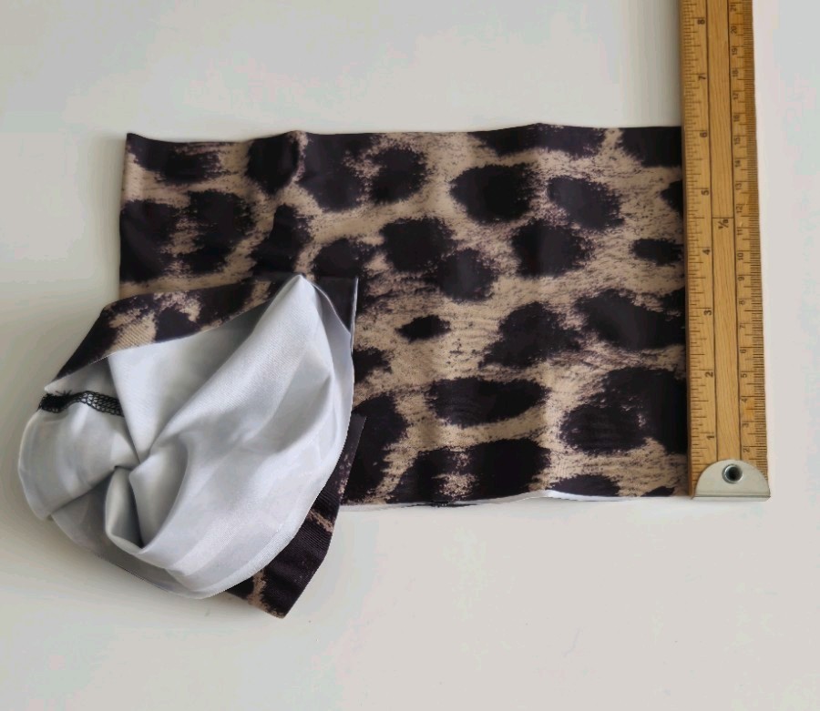 1 Pairs Leopard Satin Anti Chafing Thigh Bands Womens 2XL None Slip T087