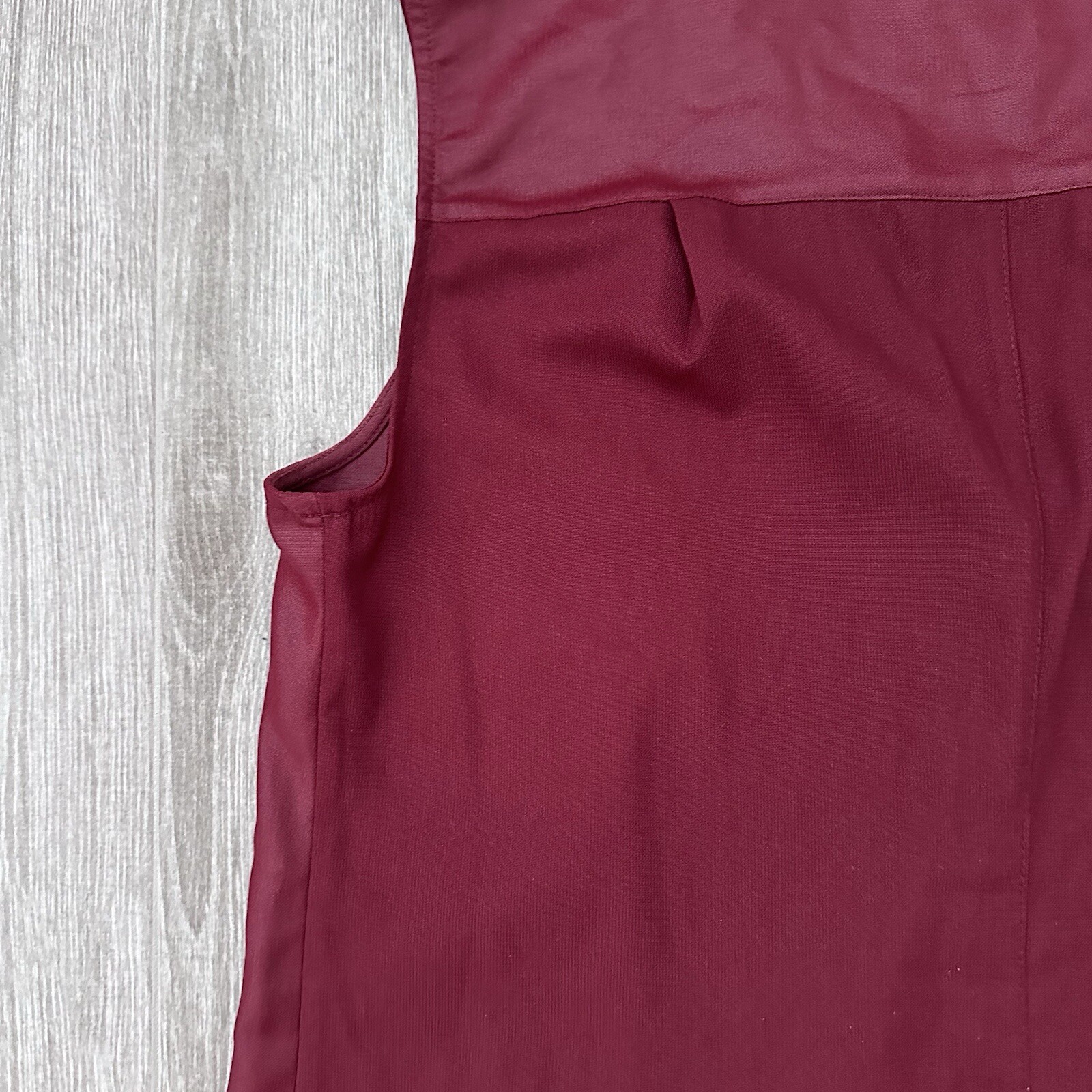 Trouvé Burgundy Sleeveless Top Size S
