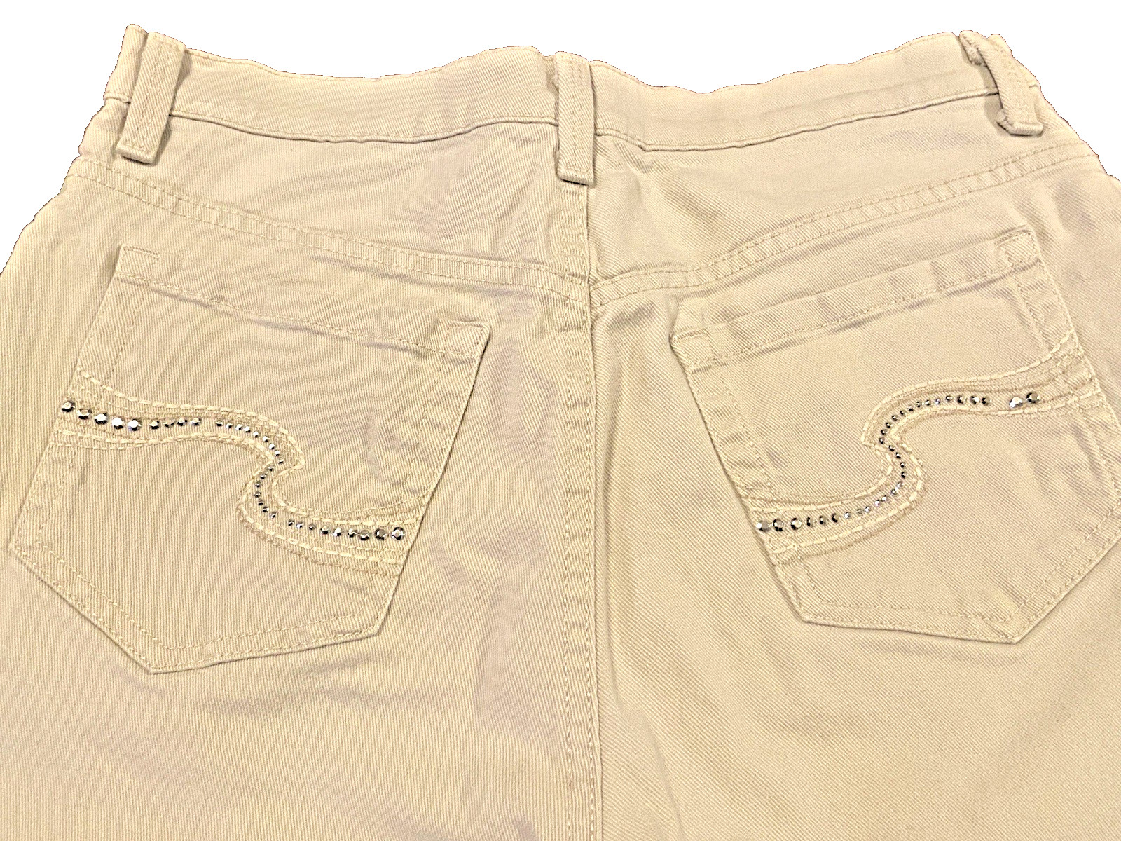 Gloria Vanderbuilt Amanda Capri Pant Size 10 Designer Ivory Color 5 Pocket